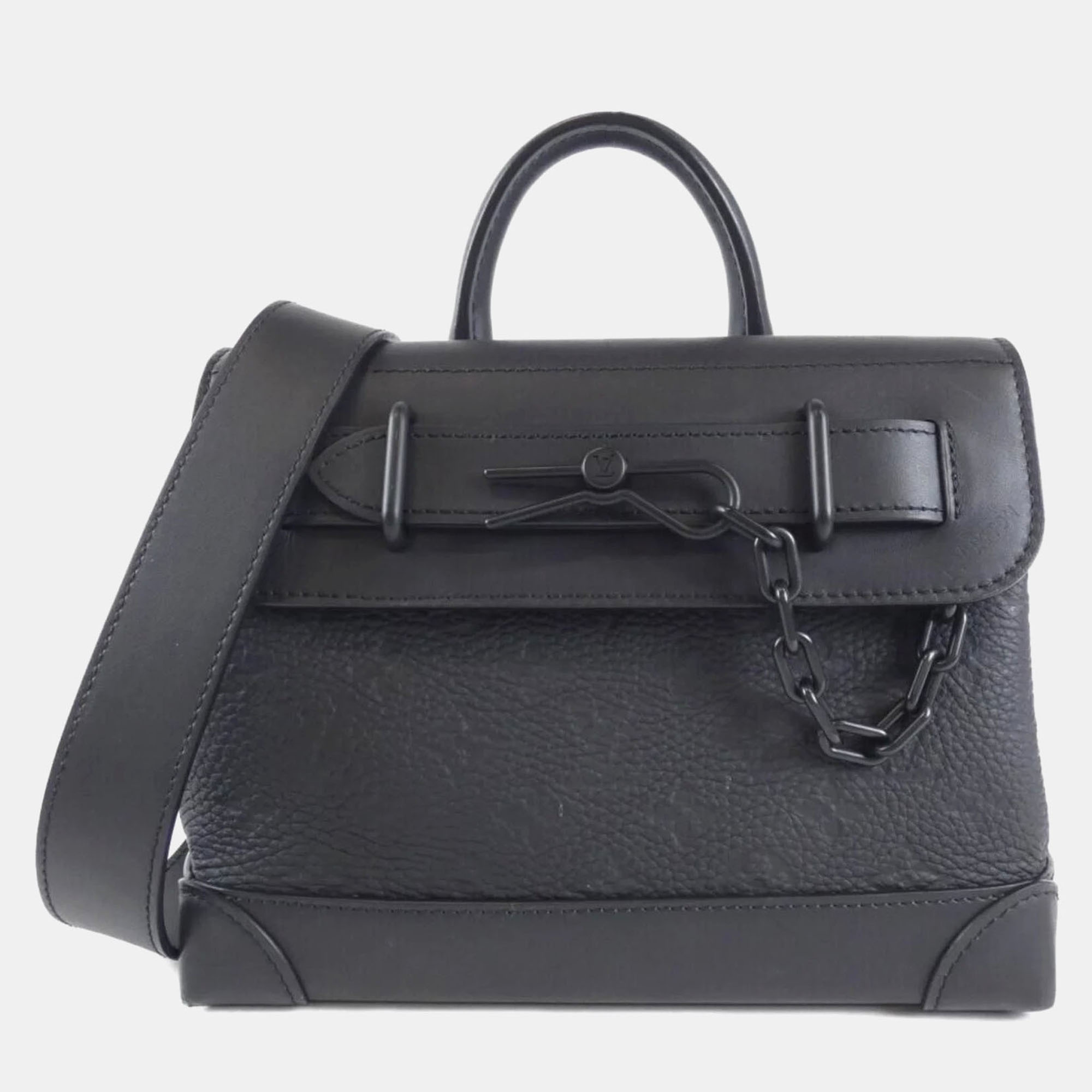 

Louis Vuitton Steamer PM Black Taurillon Monogram Leather Shoulder Bag
