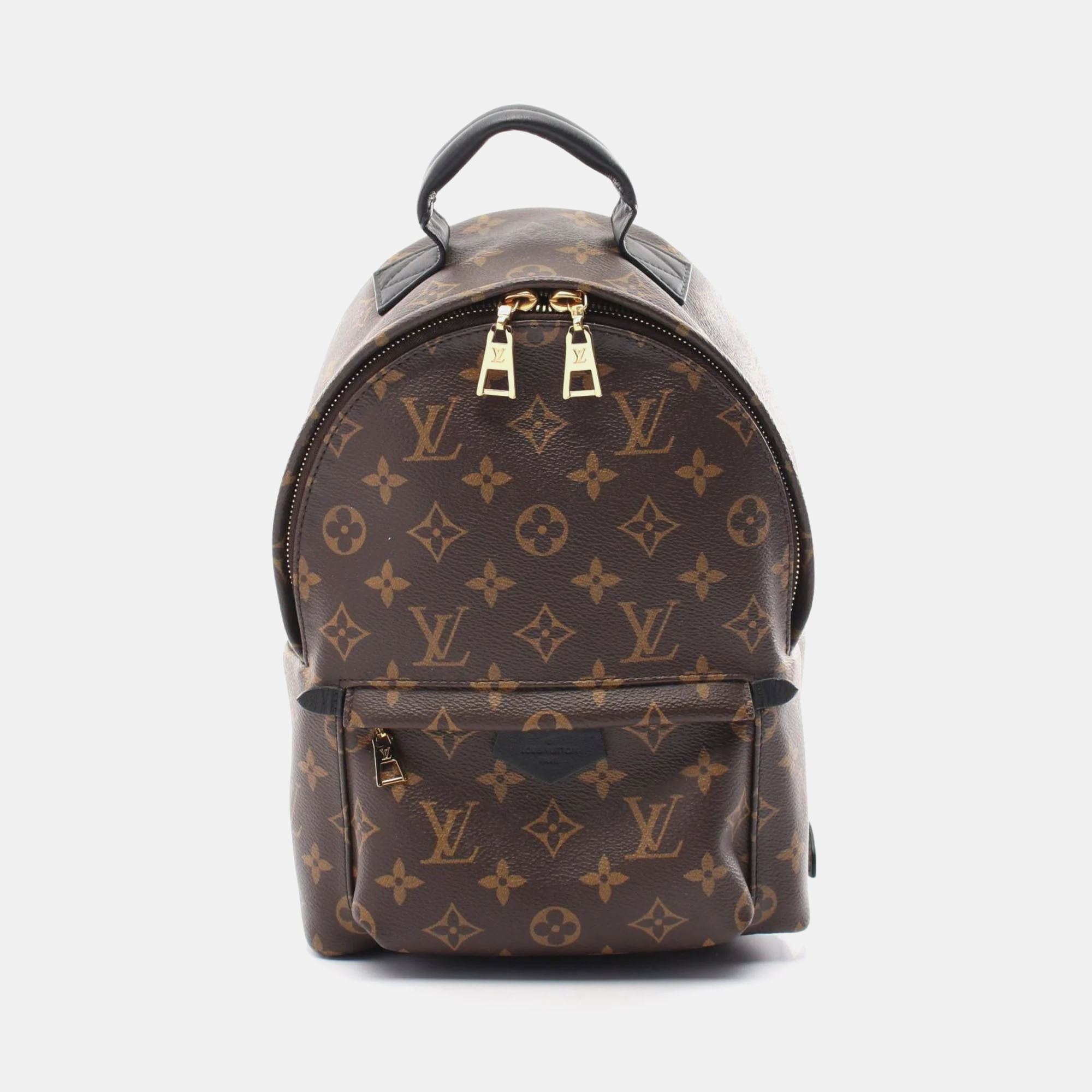 Pre-owned Louis Vuitton Palm Springs Pm Coated Canvas Leather Monogram Backpack Bag