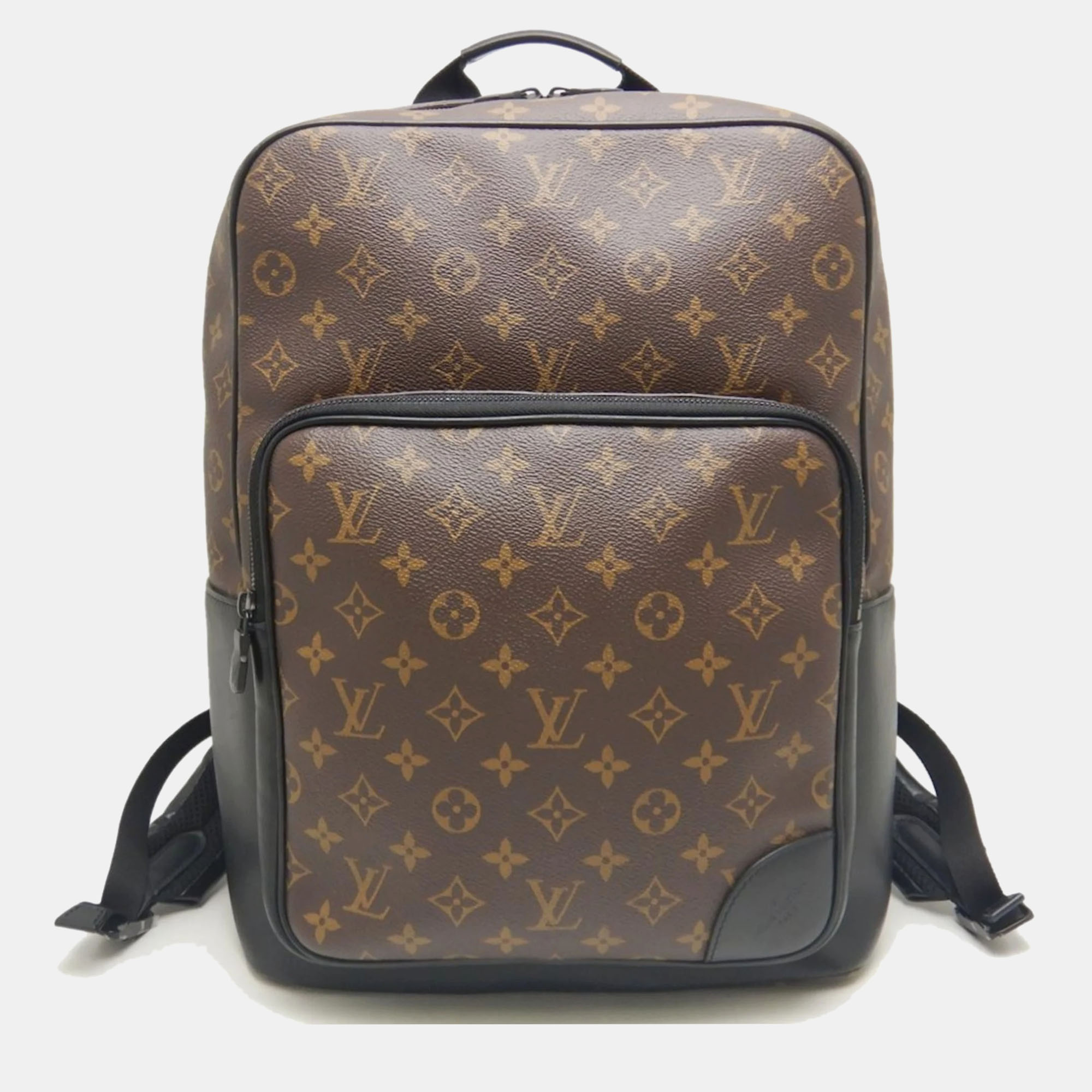 Pre-owned Louis Vuitton Macassar Dean Noir Monogram Backpack