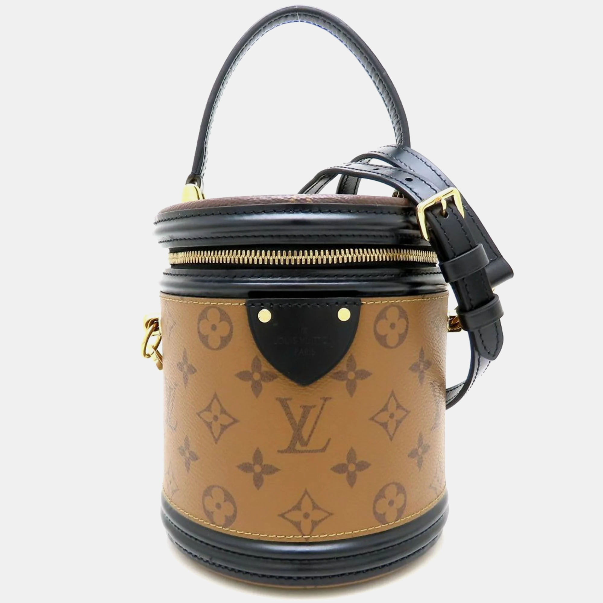 Pre-owned Louis Vuitton Cannes Brown Monogram Reverse Handbag