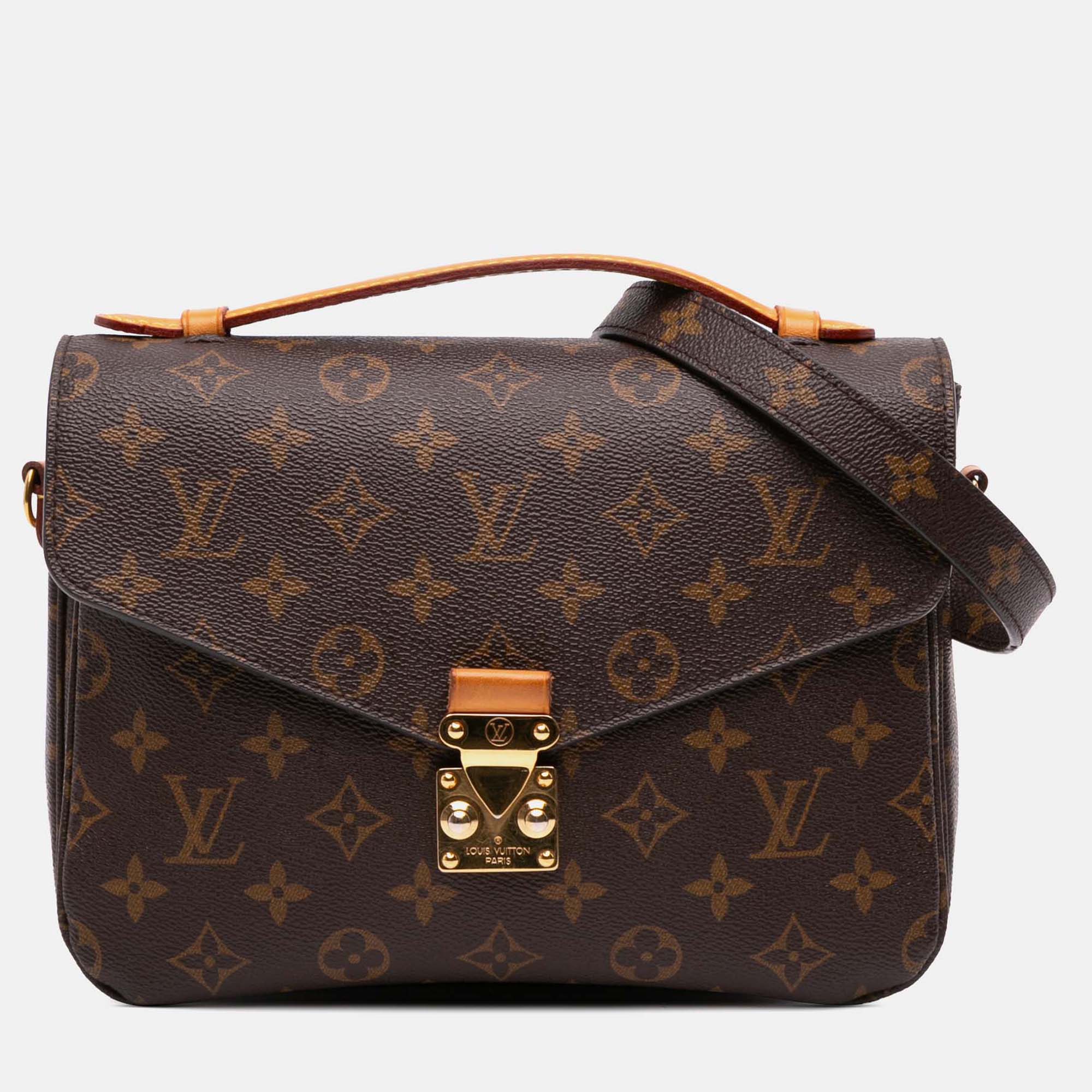

Louis Vuitton Brown Monogram Pochette Metis