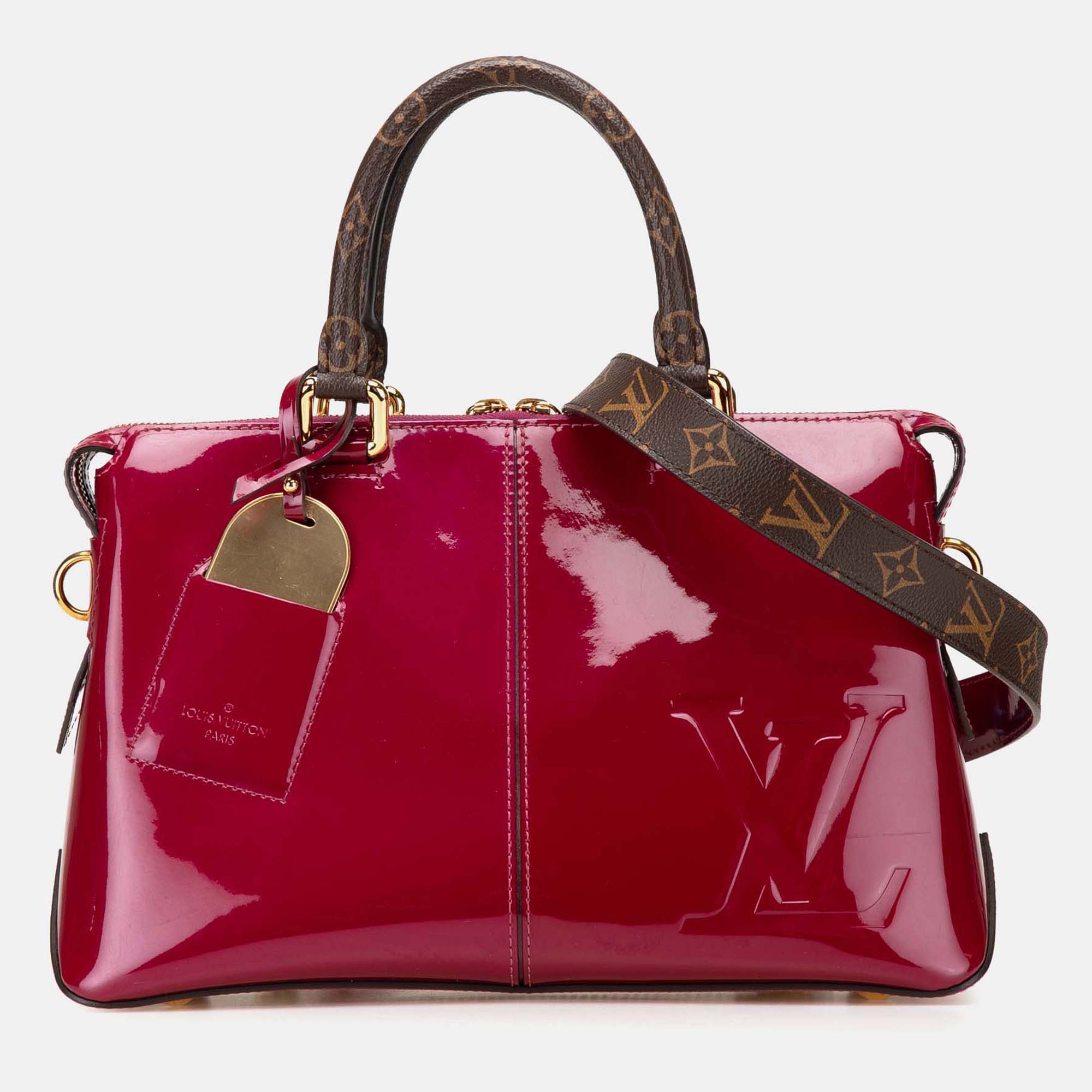 

Louis Vuitton Red Vernis Miroir Satchel