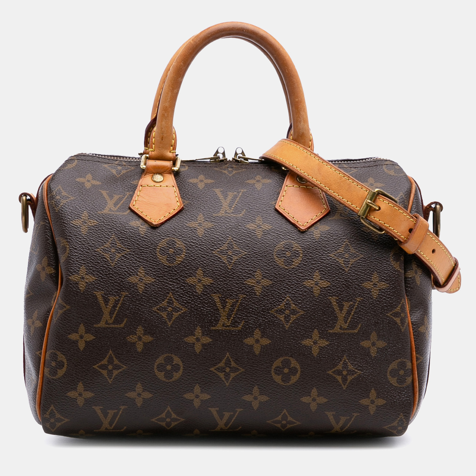 

Louis Vuitton Brown Monogram Speedy Bandouliere 25