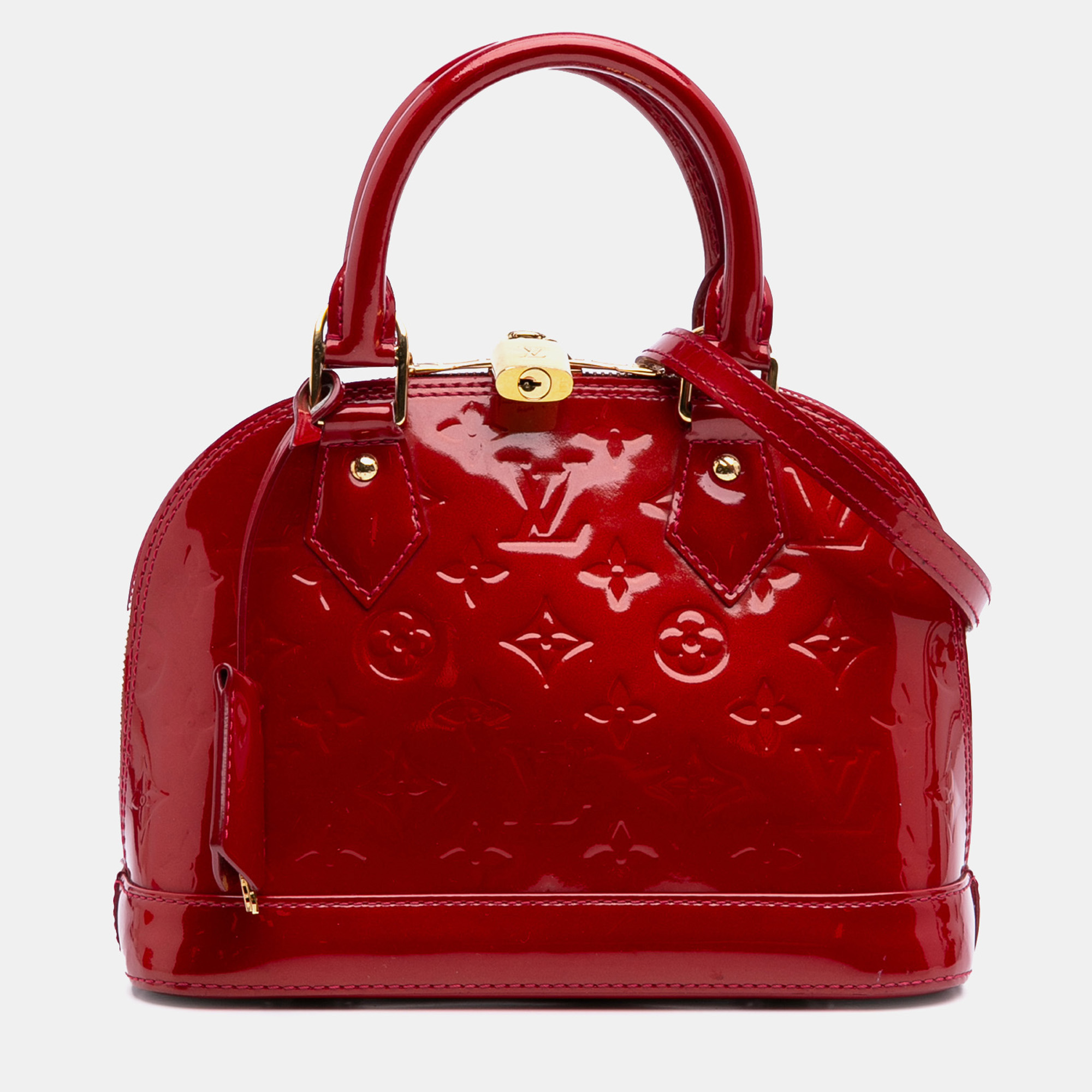 

Louis Vuitton Red Monogram Vernis Alma BB