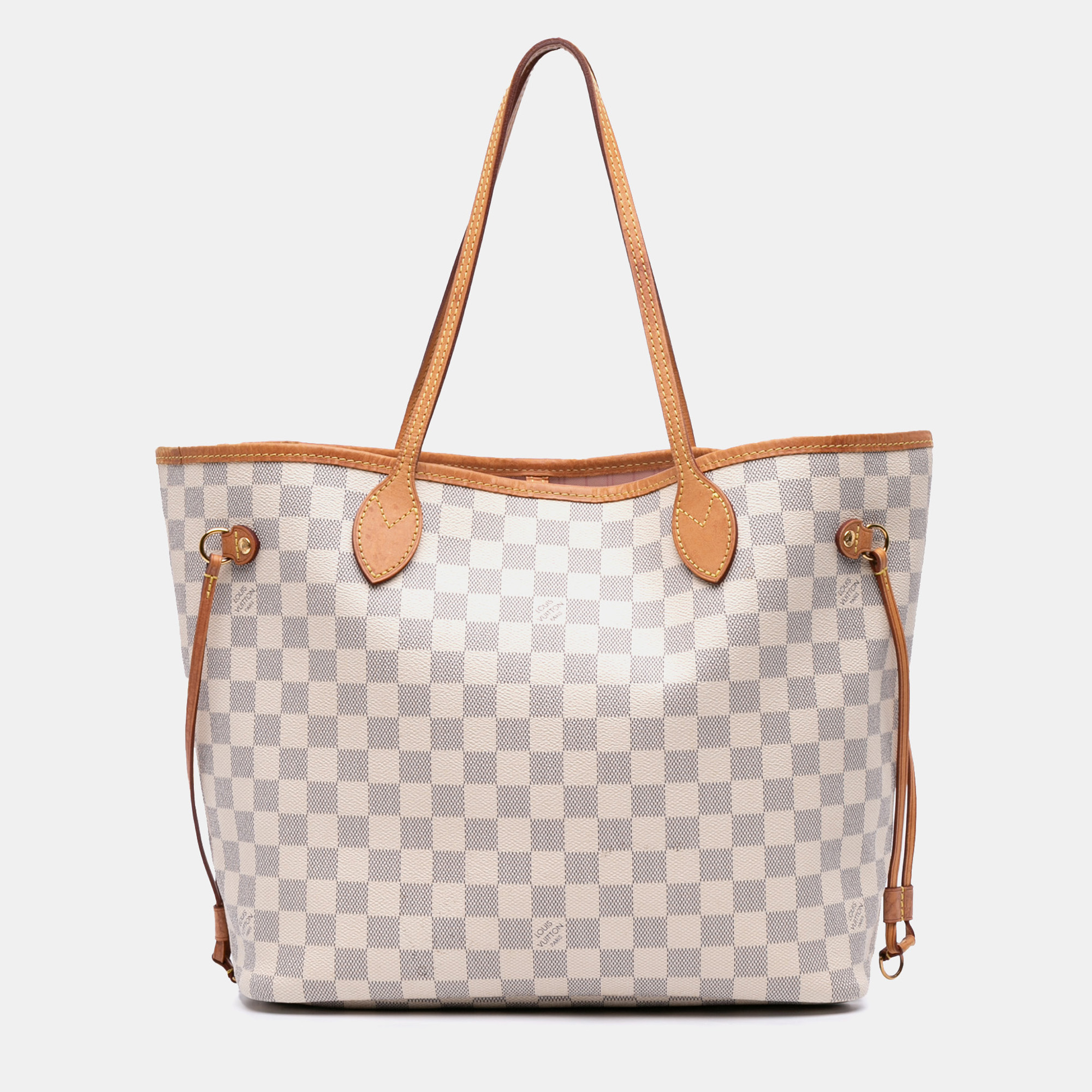 

Louis Vuitton White Damier Azur Neverfull MM