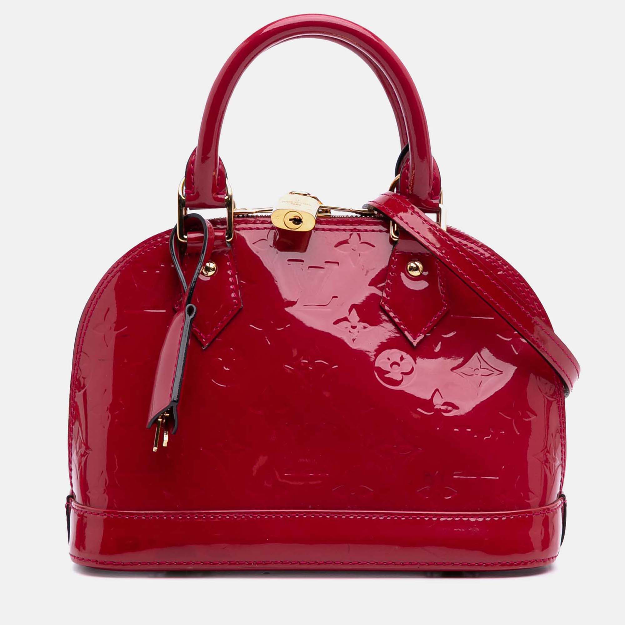 

Louis Vuitton Pink Monogram Vernis Alma BB