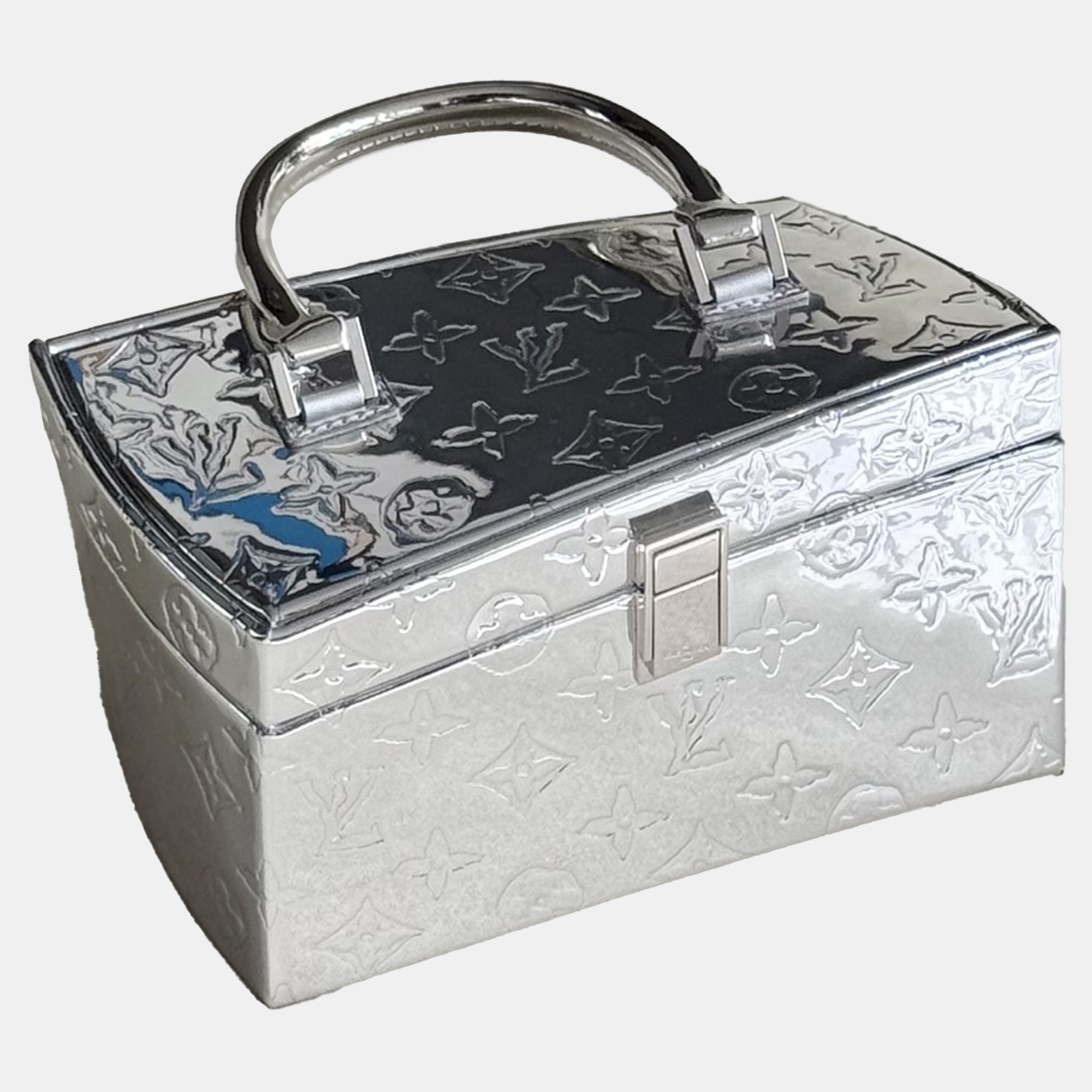 

Louis Vuitton Mirror Twisted Frank Gehry Box Bag, Metallic