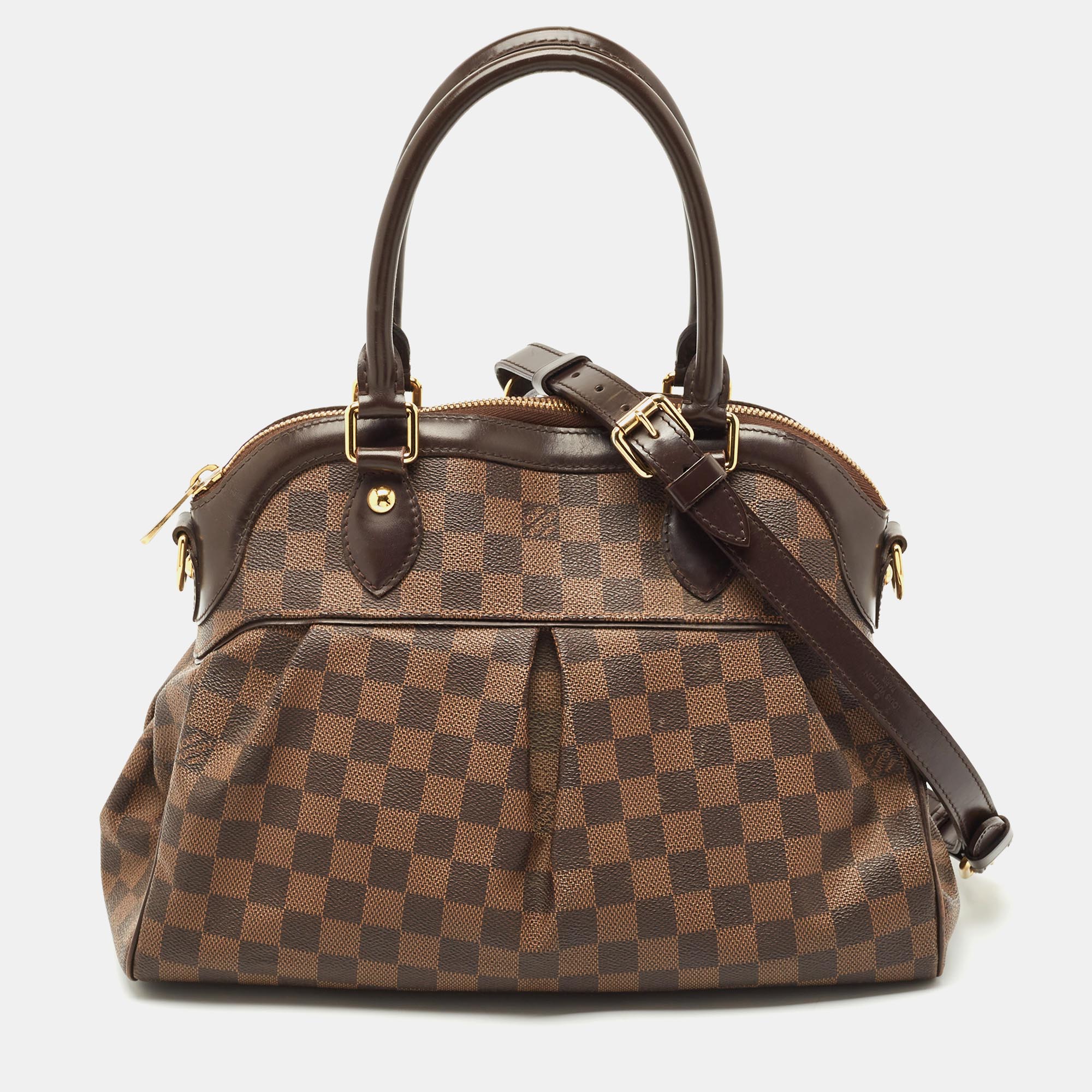 

Louis Vuitton Damier Ebene Canvas Trevi PM Bag, Brown