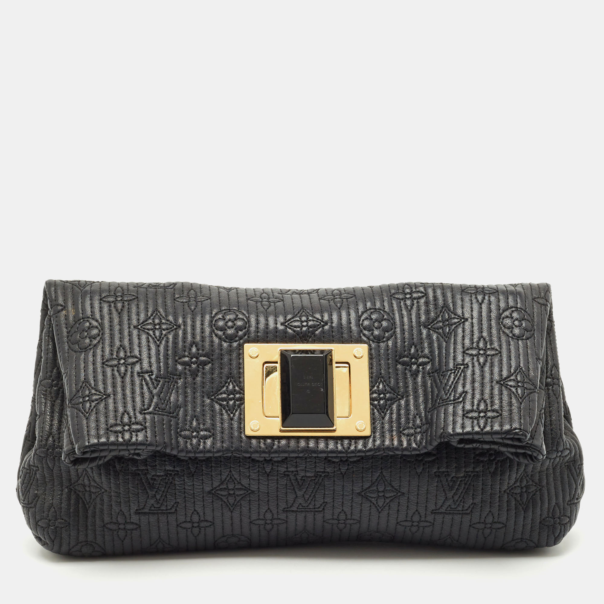 

Louis Vuitton Black Monogram Leather Altair Clutch
