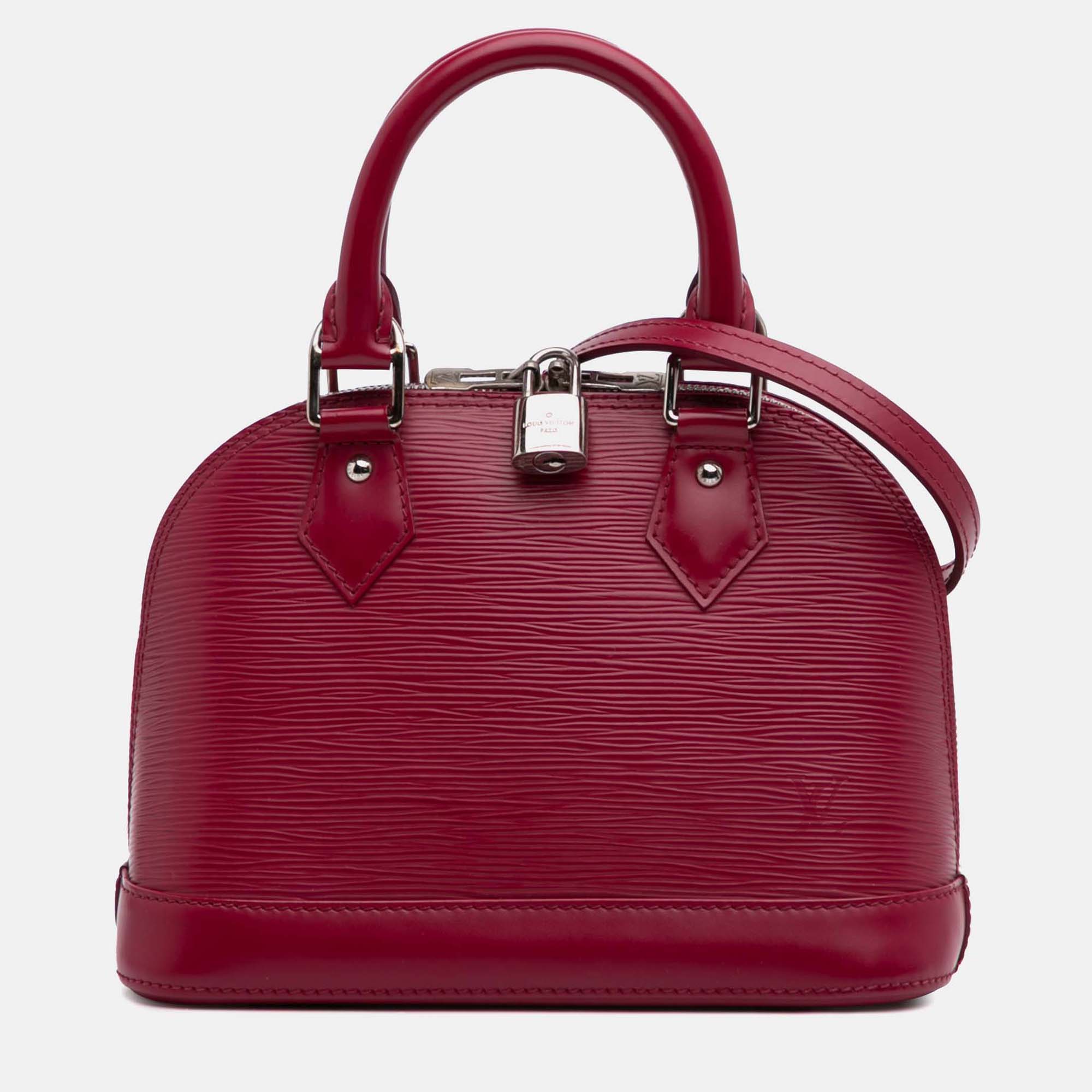 

Louis Vuitton Red Epi Alma BB