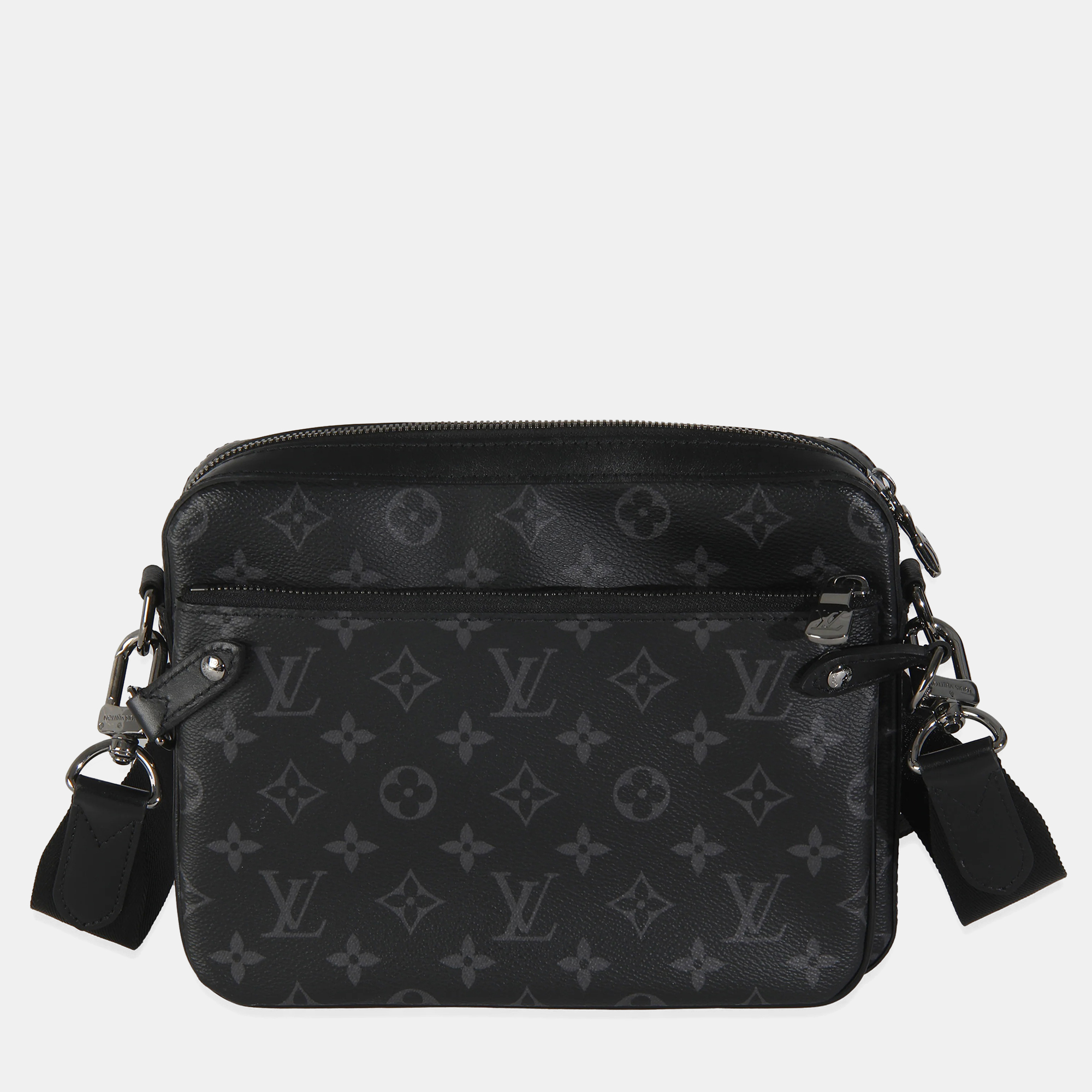 

Louis Vuitton Monogram Eclipse Canvas Trio Messenger, Black