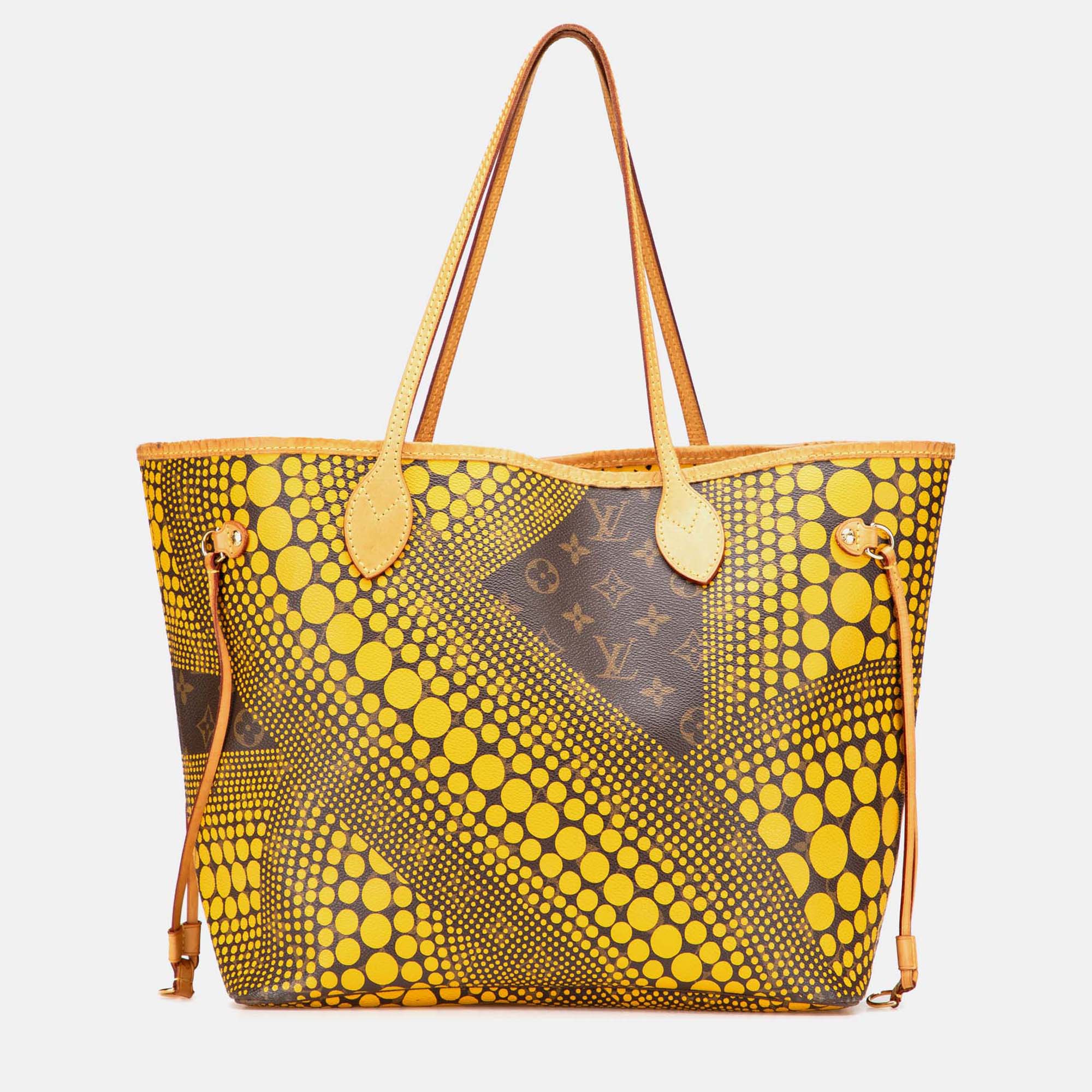 

Louis Vuitton Yellow Yayoi Kusama Monogram Neverfull MM