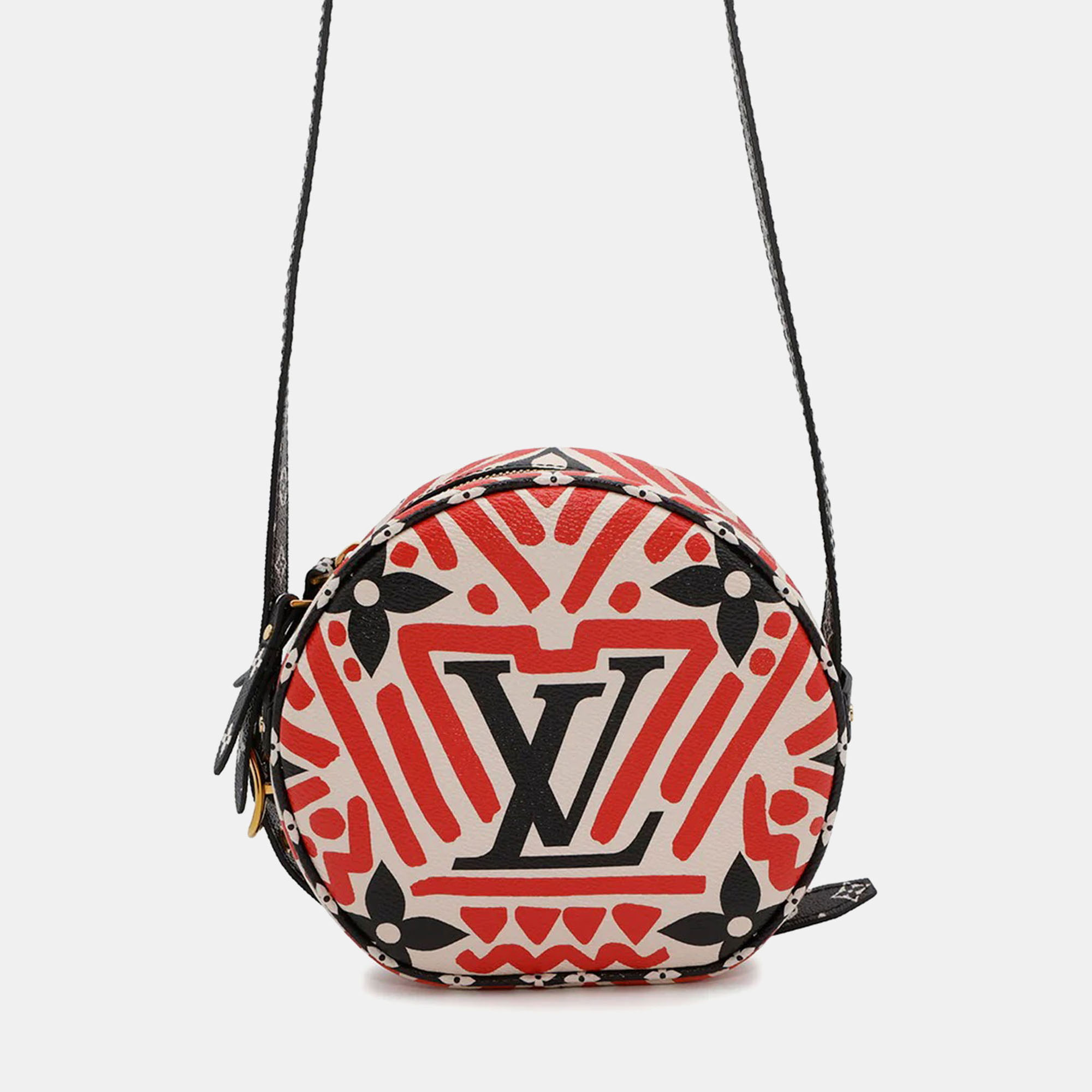 

Louis Vuitton Crafty Boite Chapeau Claim Rouge Monogram Giant Shoulder Bag, Multicolor
