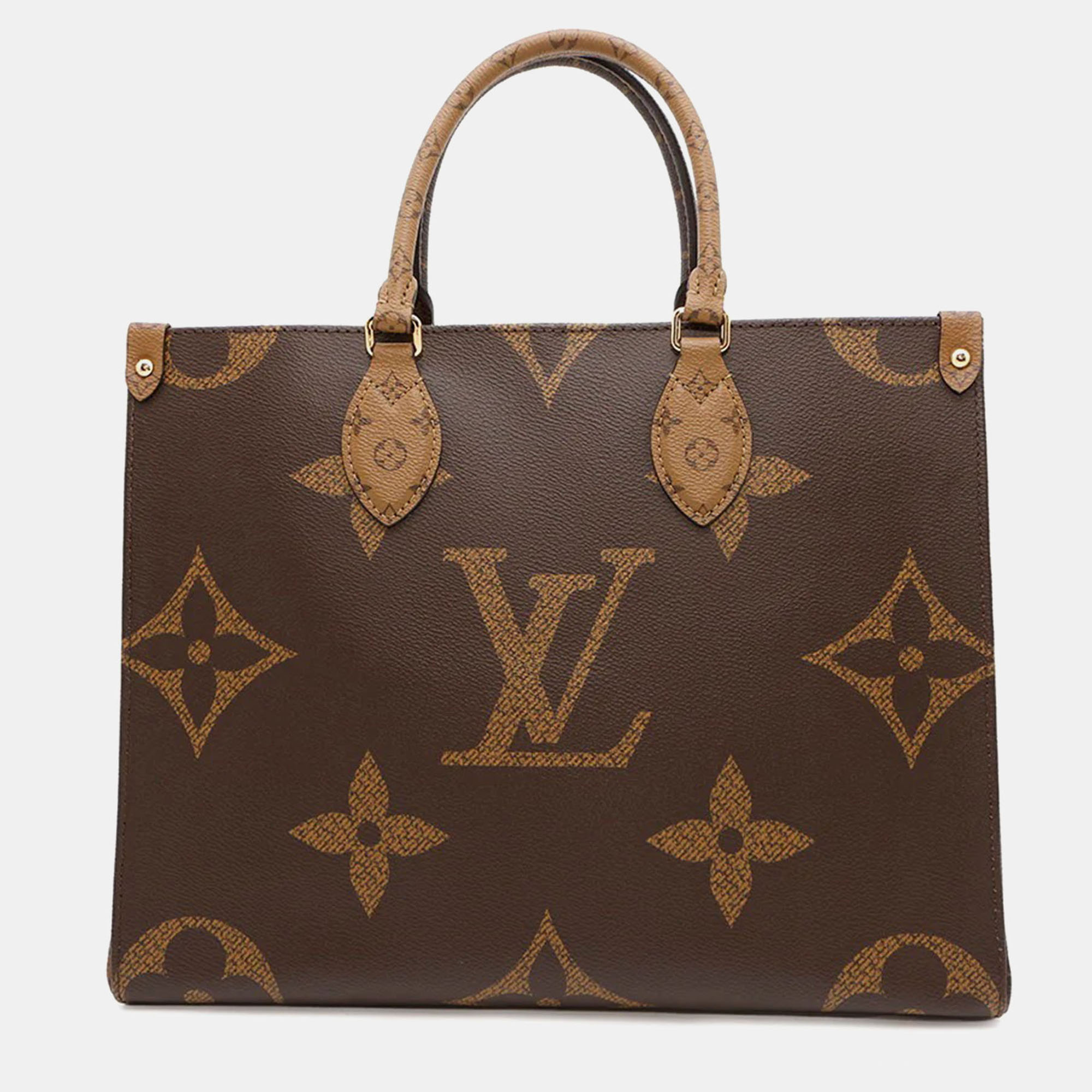 

Louis Vuitton Onthego Red Monogram Monogram Reverse Canvas Monogram Giant Size Mm, Brown