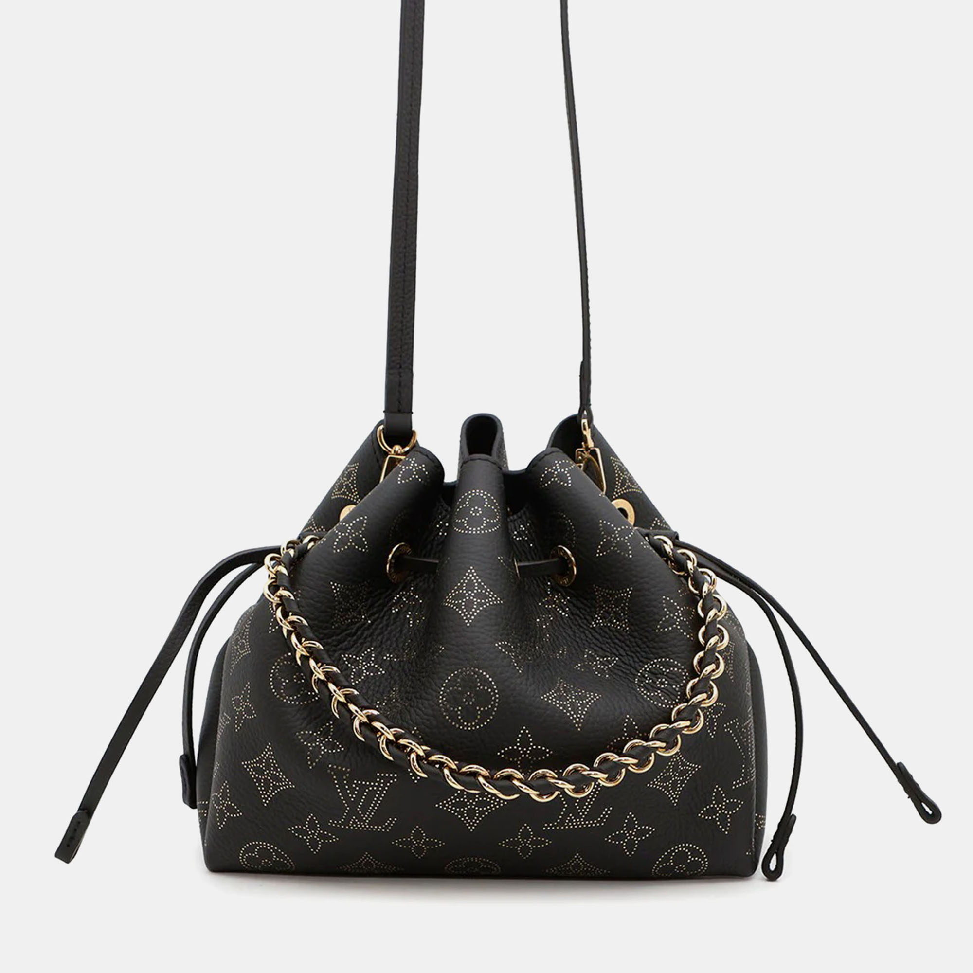 

Louis Vuitton Bella Noir Monogram Mahina Tote Bag, Black