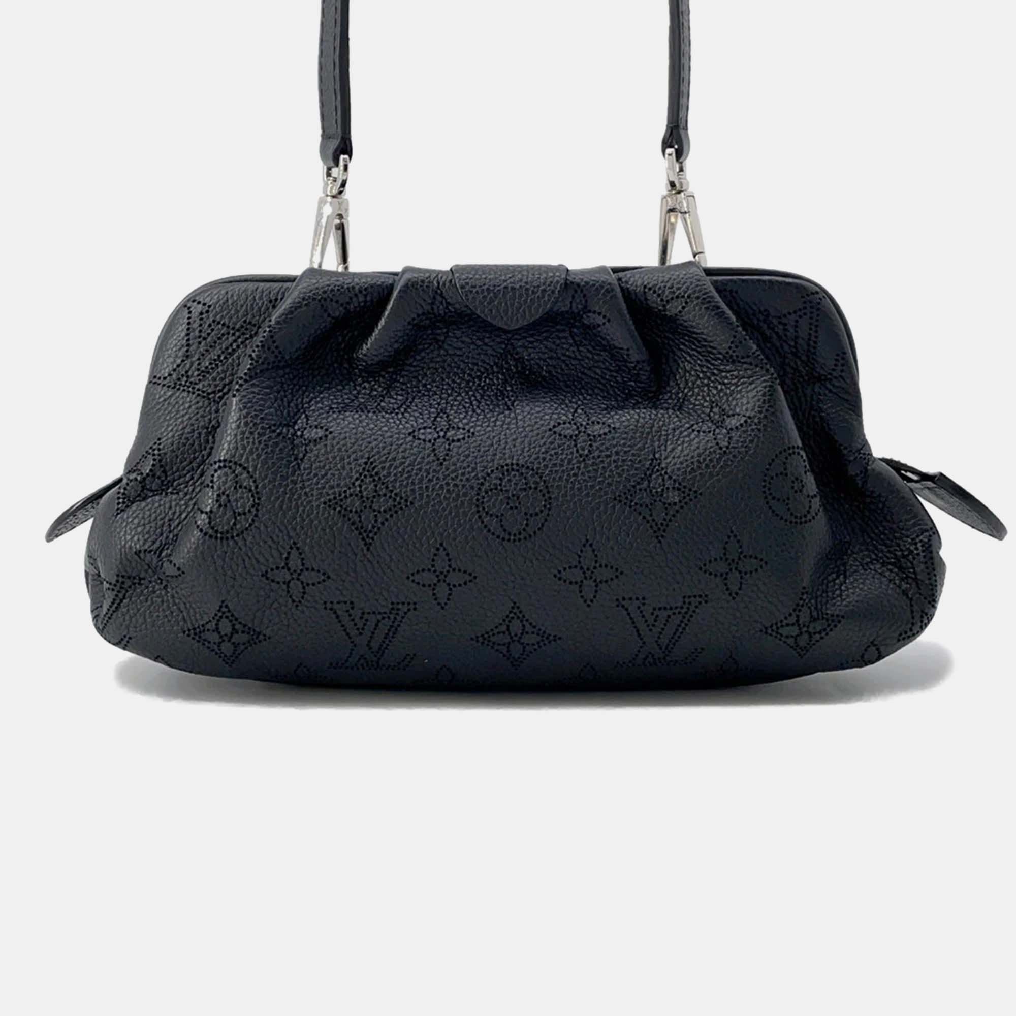 

Louis Vuitton Scala Mini Noir Mahina Leather Shoulder Bag, Black