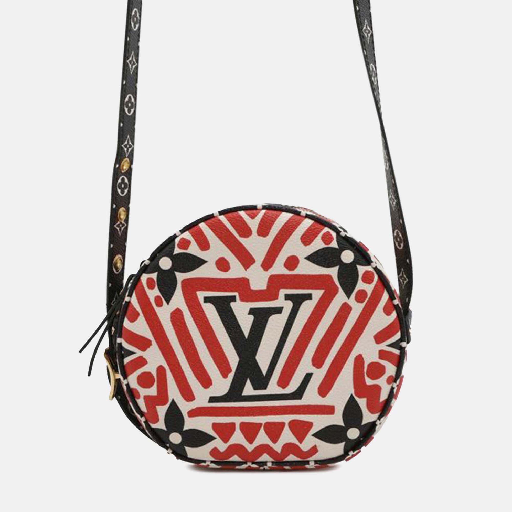 

Louis Vuitton Red Monogram Giant Crafty Boite Chapeau Souple Bag