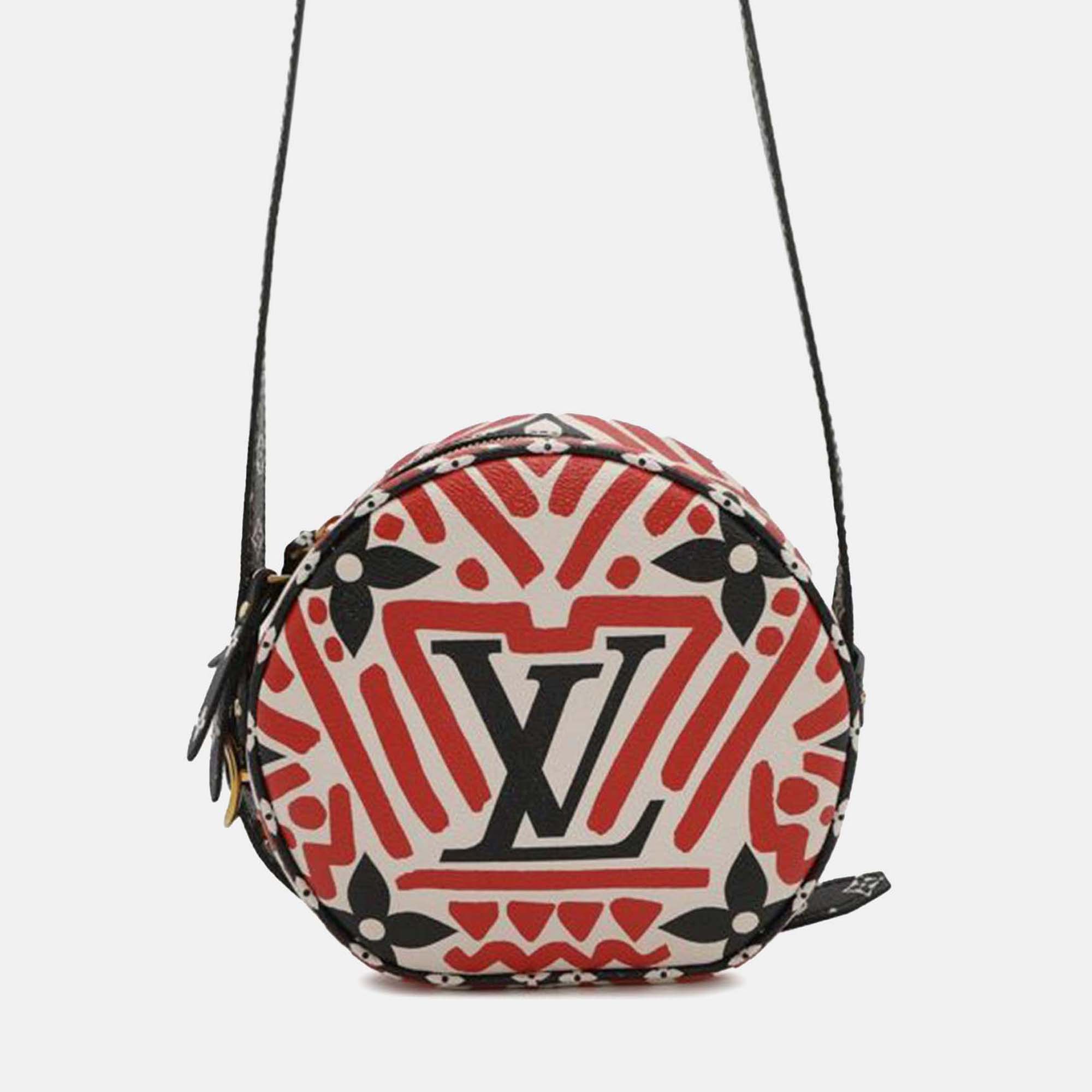 

Louis Vuitton Red Monogram Giant Crafty Boite Chapeau Souple Bag