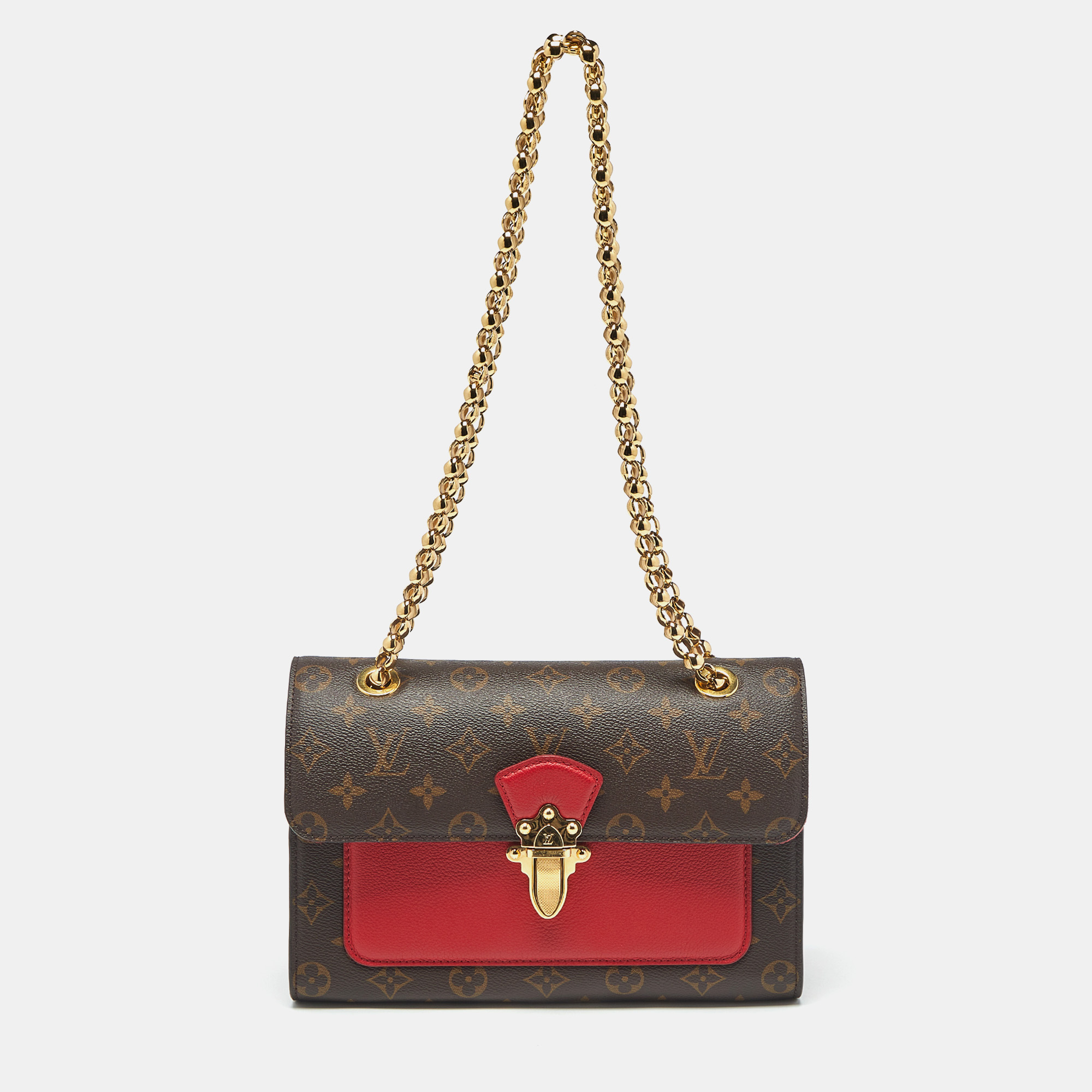 

Louis Vuitton Cerise Monogram Canvas Victoire Bag, Red