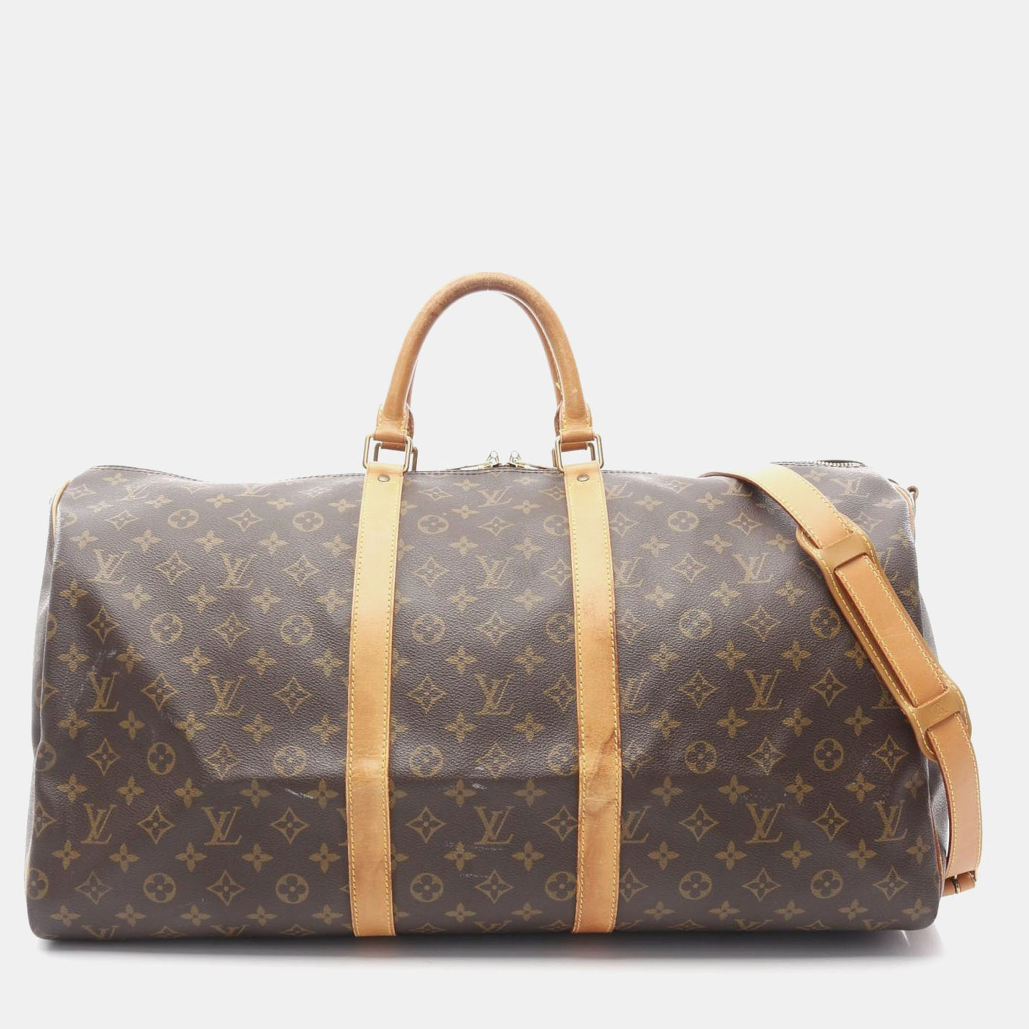 

Louis Vuitton Keepall Bandouliere 55 Brown Monogram Canvas Travel Bag