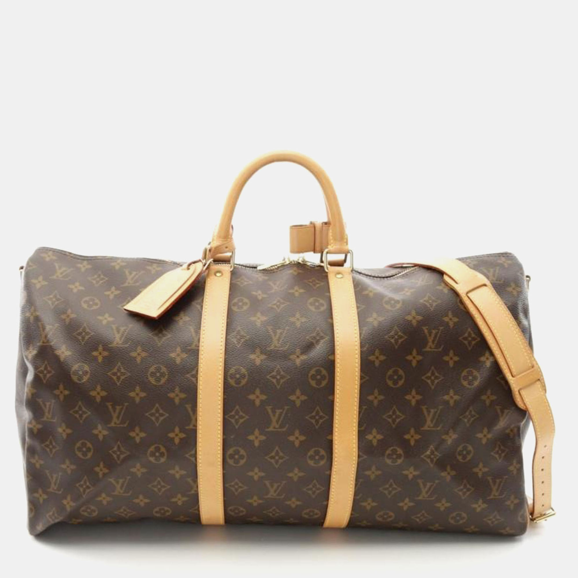 

Louis Vuitton Keepall Bandouliere 55 Brown Monogram Canvas Travel Bag
