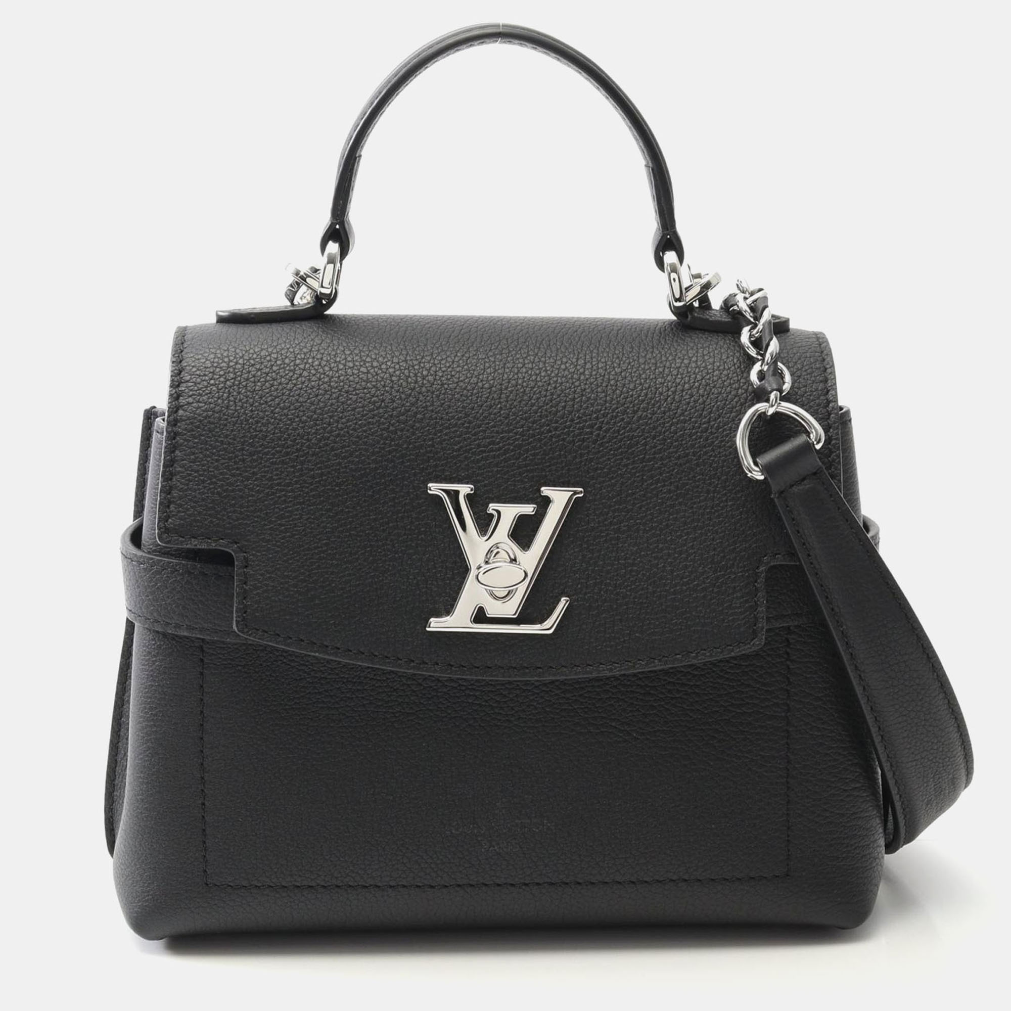 

Louis Vuitton Lockme Ever Mini Black Leather Shoulder Bag