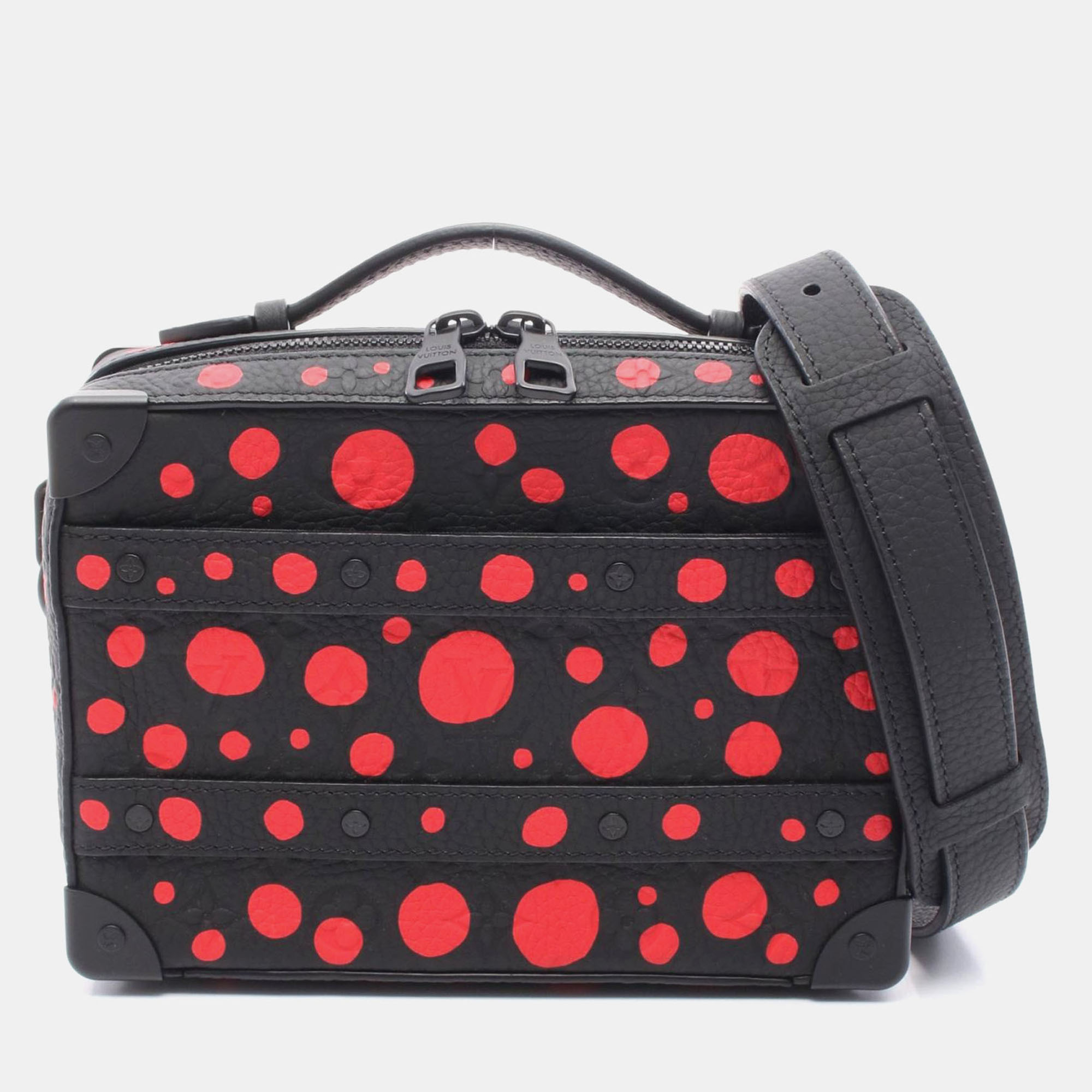 

Louis Vuitton Yayoi Kusama Soft Trunk Infinity Dot Multicolor Leather Shoulder Bag, Black