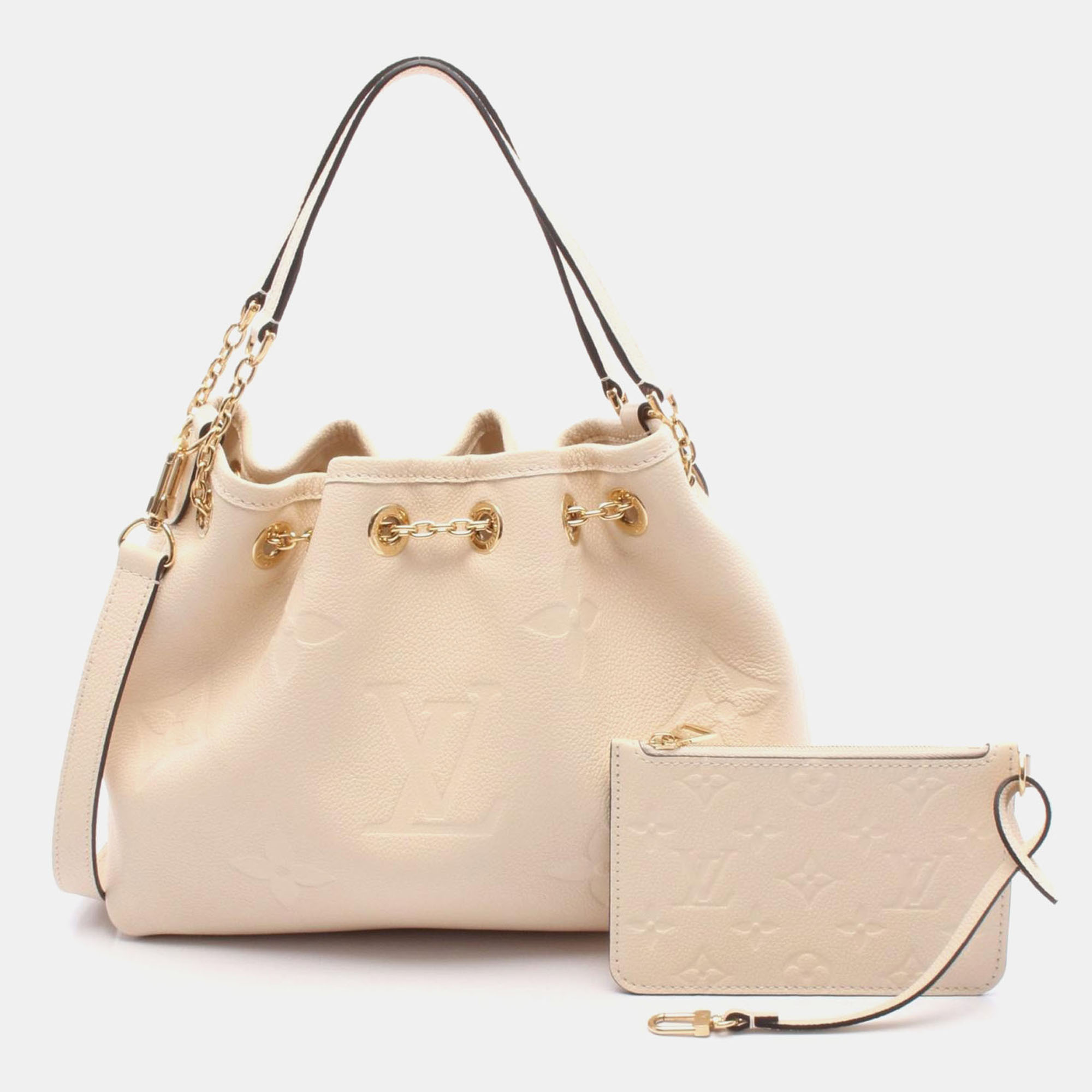 

Louis Vuitton Bundle Beige Monogram Empreinte Leather Crossbody Bag, Cream