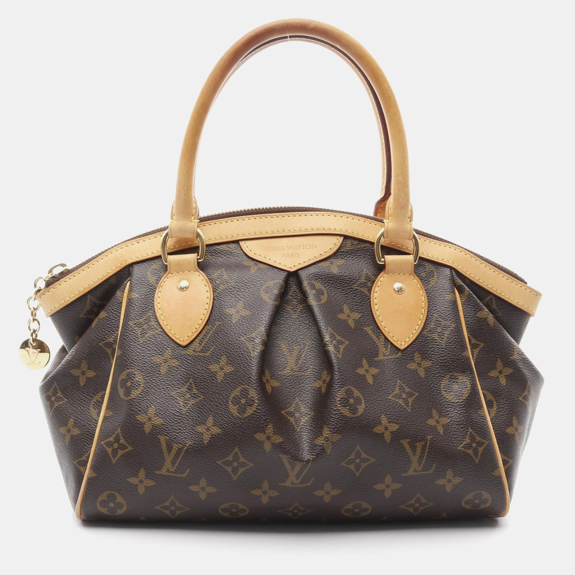 

Louis Vuitton Tivoli PM Brown Monogram Canvas Leather Top Handle Bag