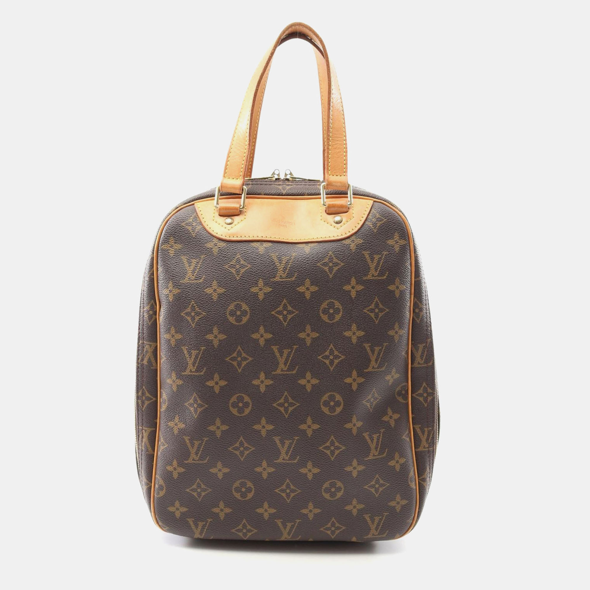 

Louis Vuitton Excursion Brown Monogram Canvas Leather Top Handle Bag
