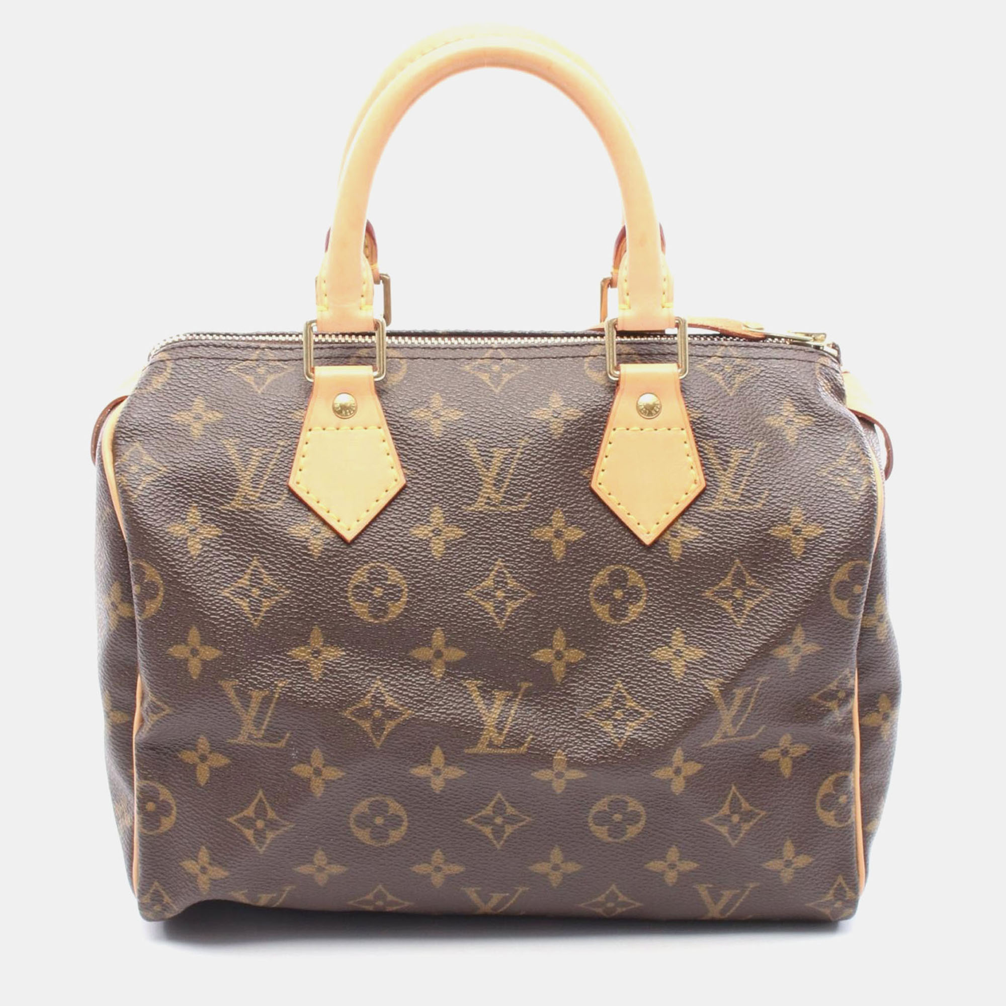 

Louis Vuitton Speedy 25 Brown Monogram Canvas Leather Shoulder Bag