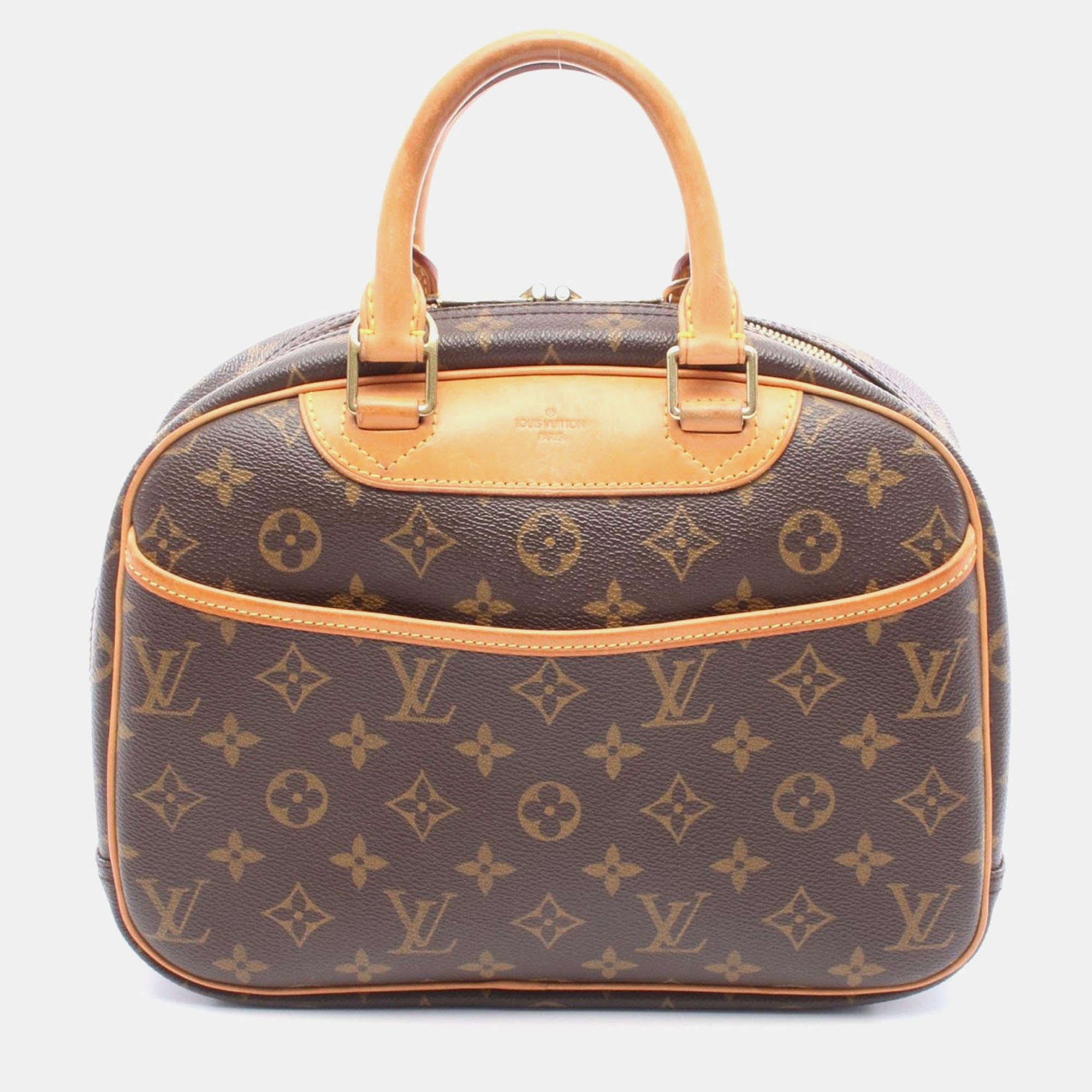 

Louis Vuitton Trouville Brown Monogram Canvas and Leather Top Handle Bag