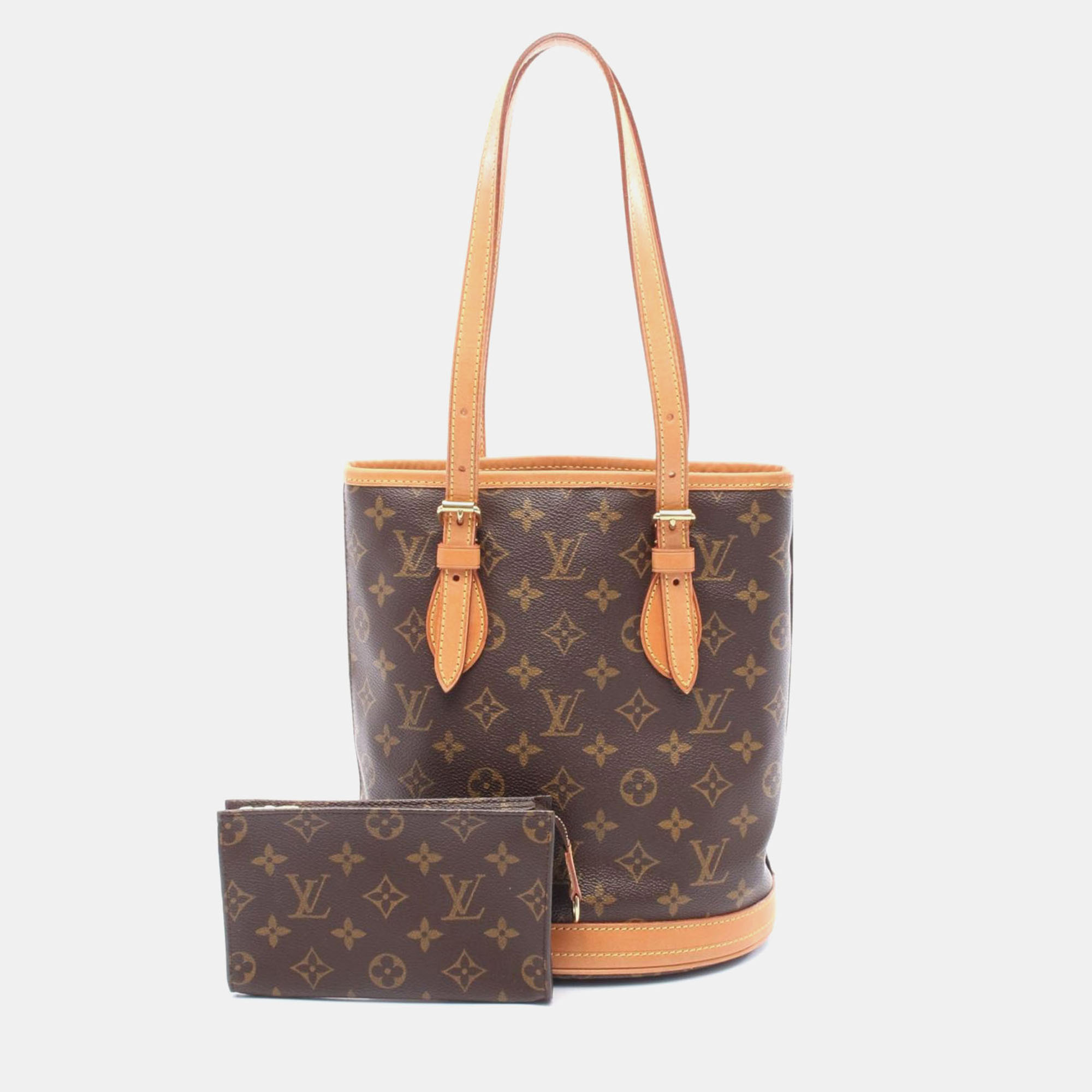 

Louis Vuitton Bucket PM Brown Monogram Canvas Tote Bag