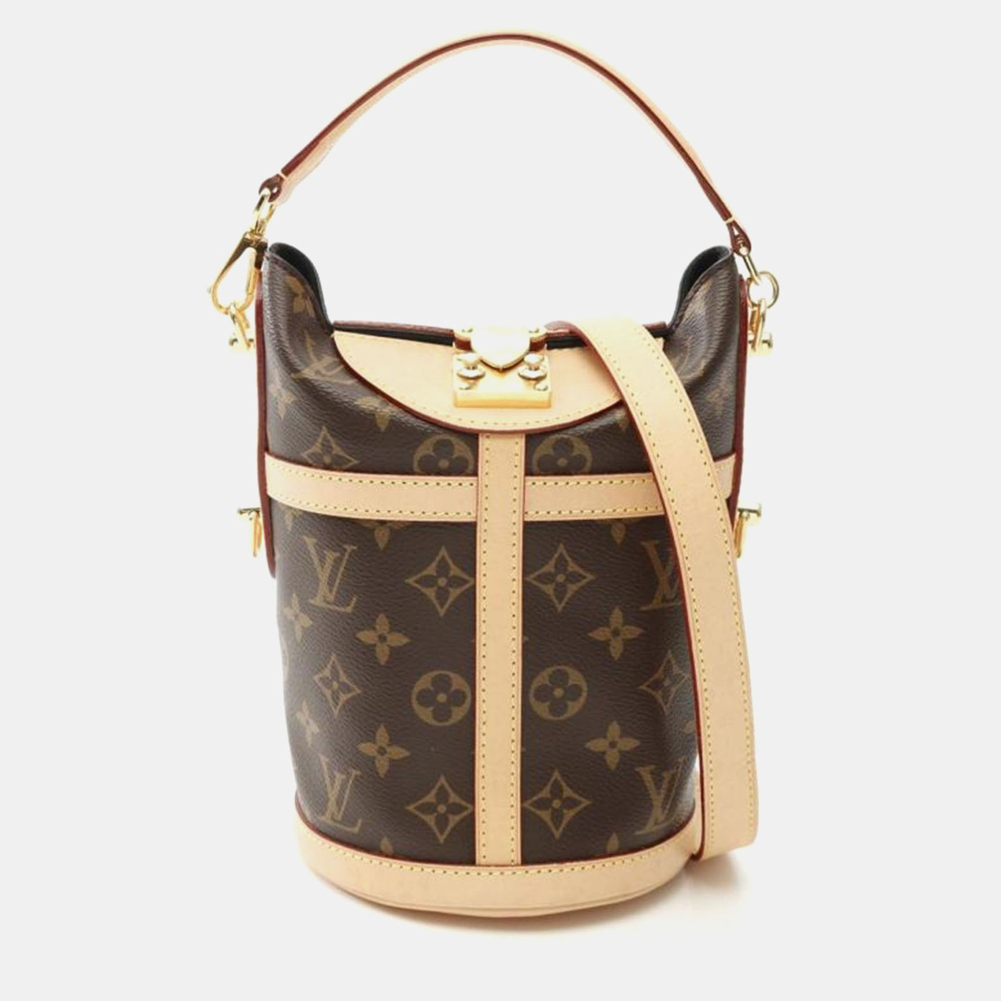 

Louis Vuitton Duffle Monogram Canvas Shoulder Bag, Brown