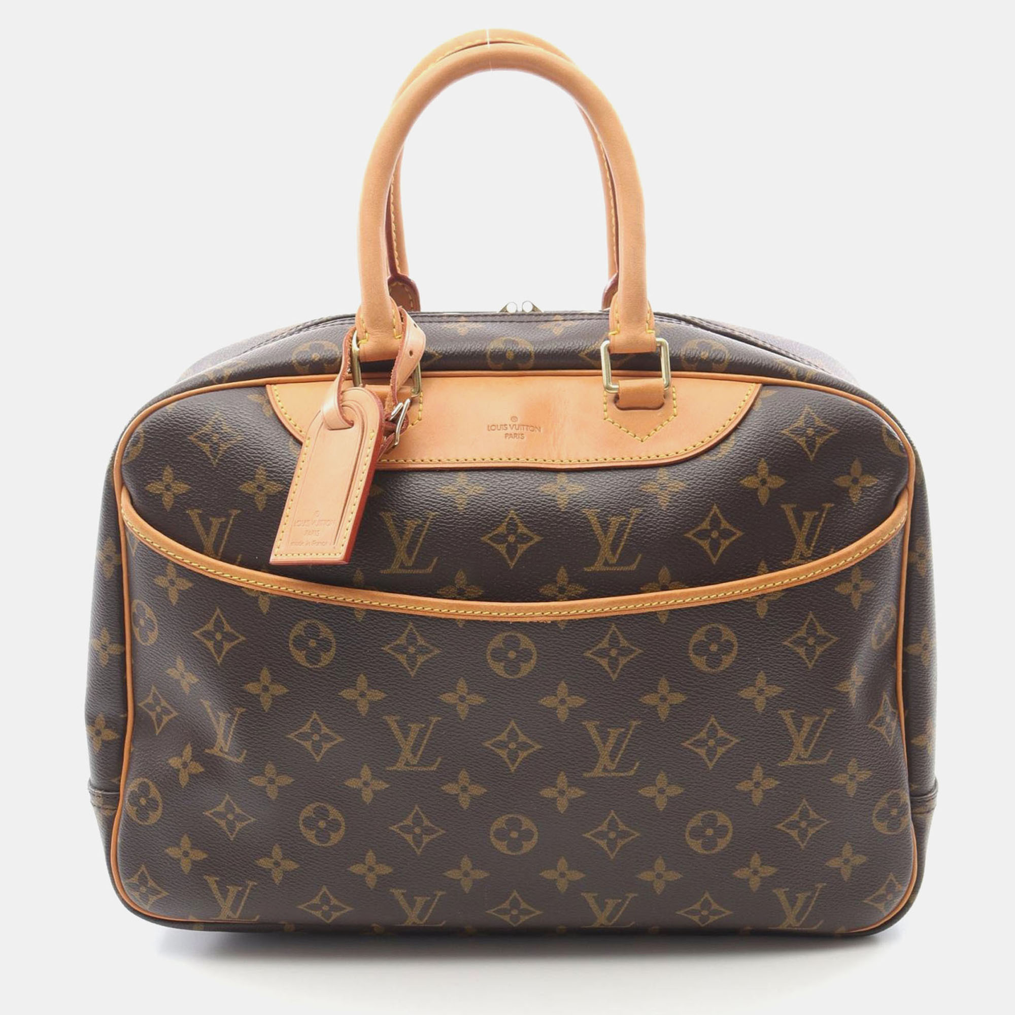 

Louis Vuitton Deauville Brown Monogram Canvas Top Handle Bag