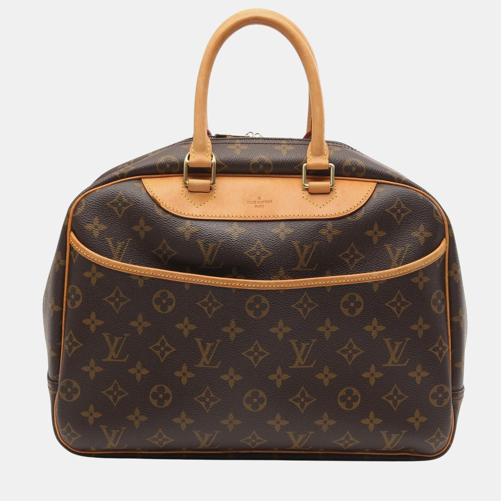 

Louis Vuitton Deauville Brown Monogram Canvas Top Handle Bag