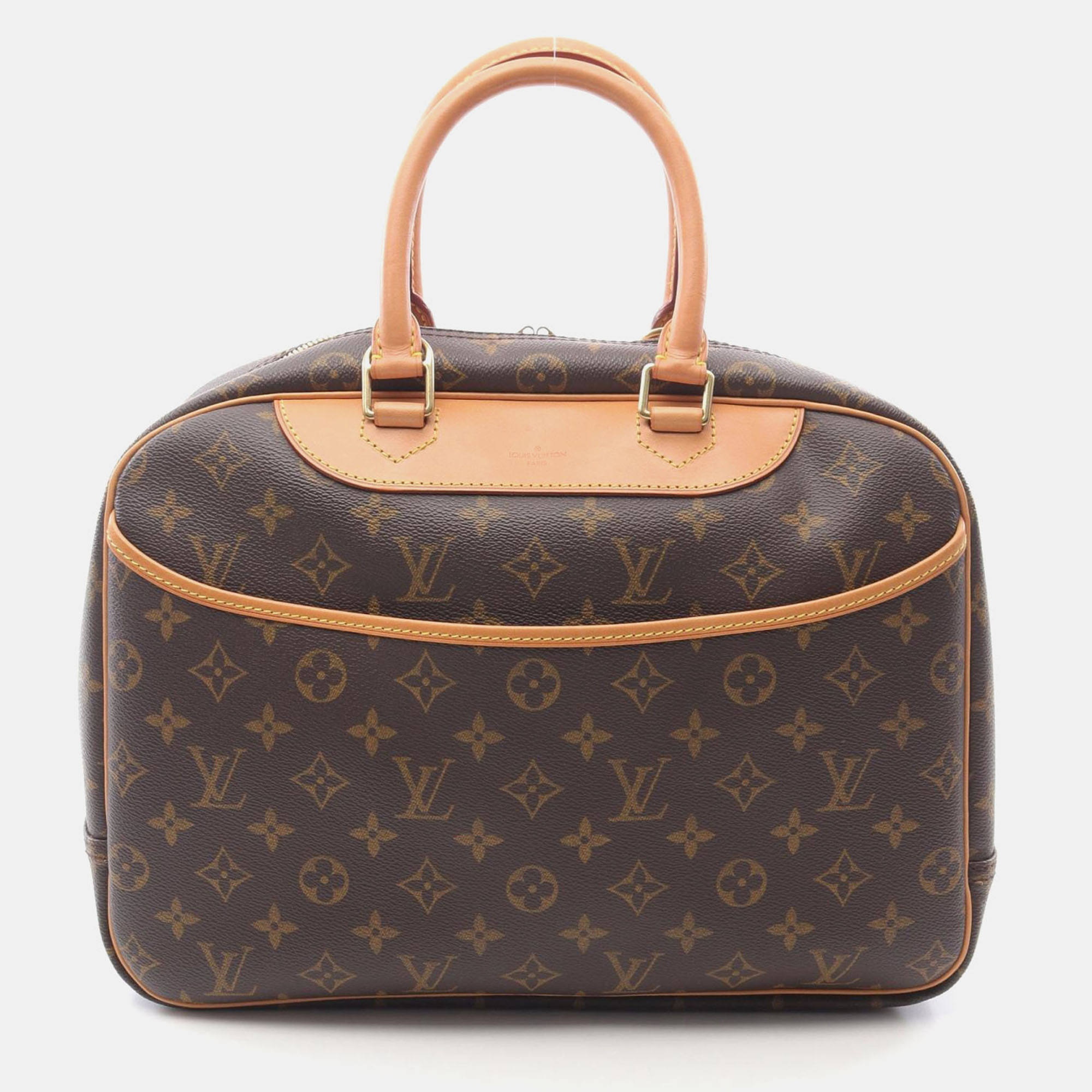 

Louis Vuitton Deauville Brown Monogram Canvas Top Handle Bag
