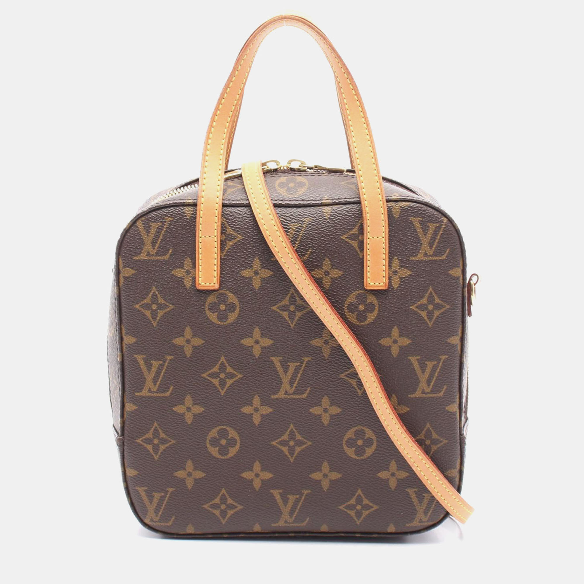 

Louis Vuitton Spontini Brown Monogram Canvas Top Handle Bag
