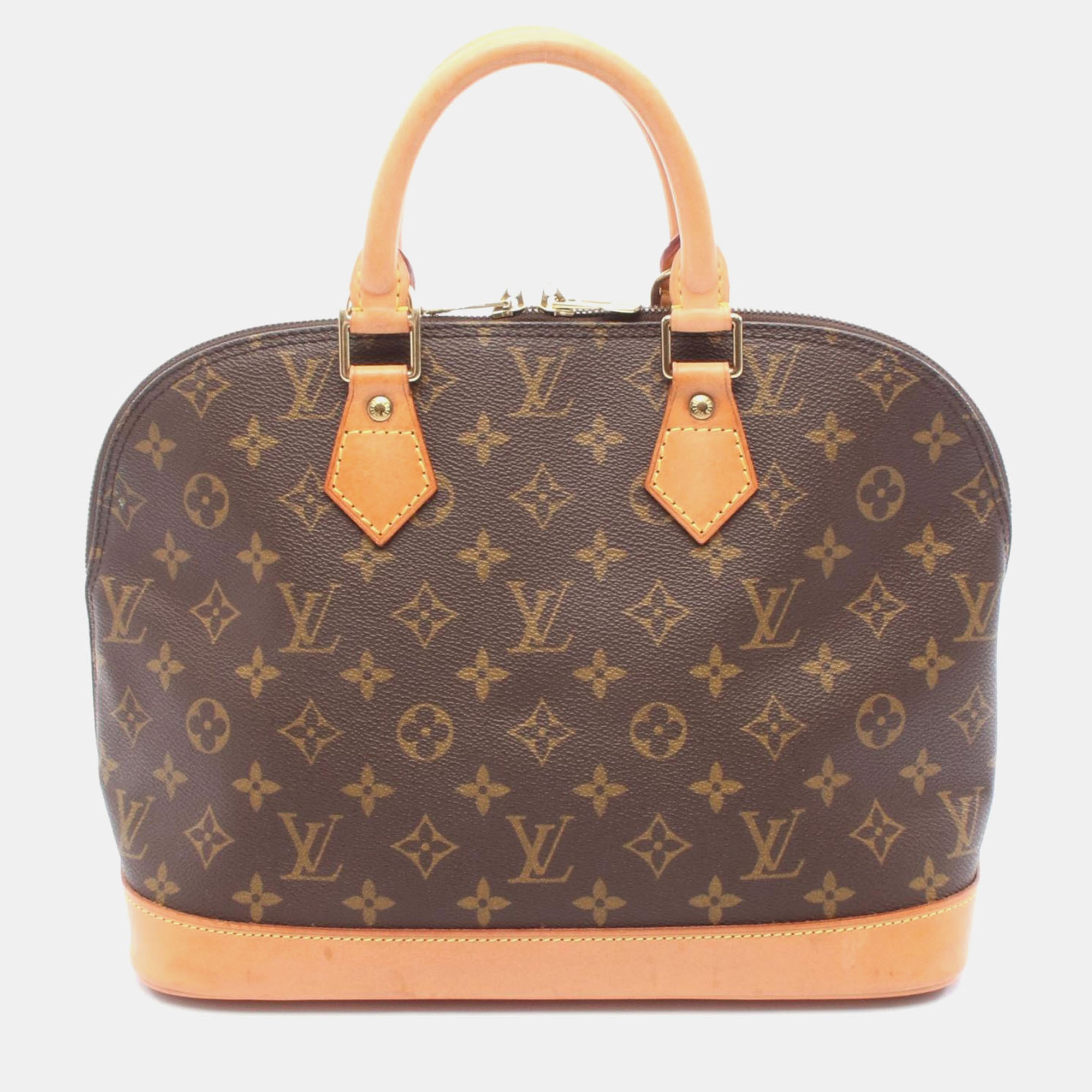 

Louis Vuitton Alma Pm Handbag Monogram Canvas Leather Brown