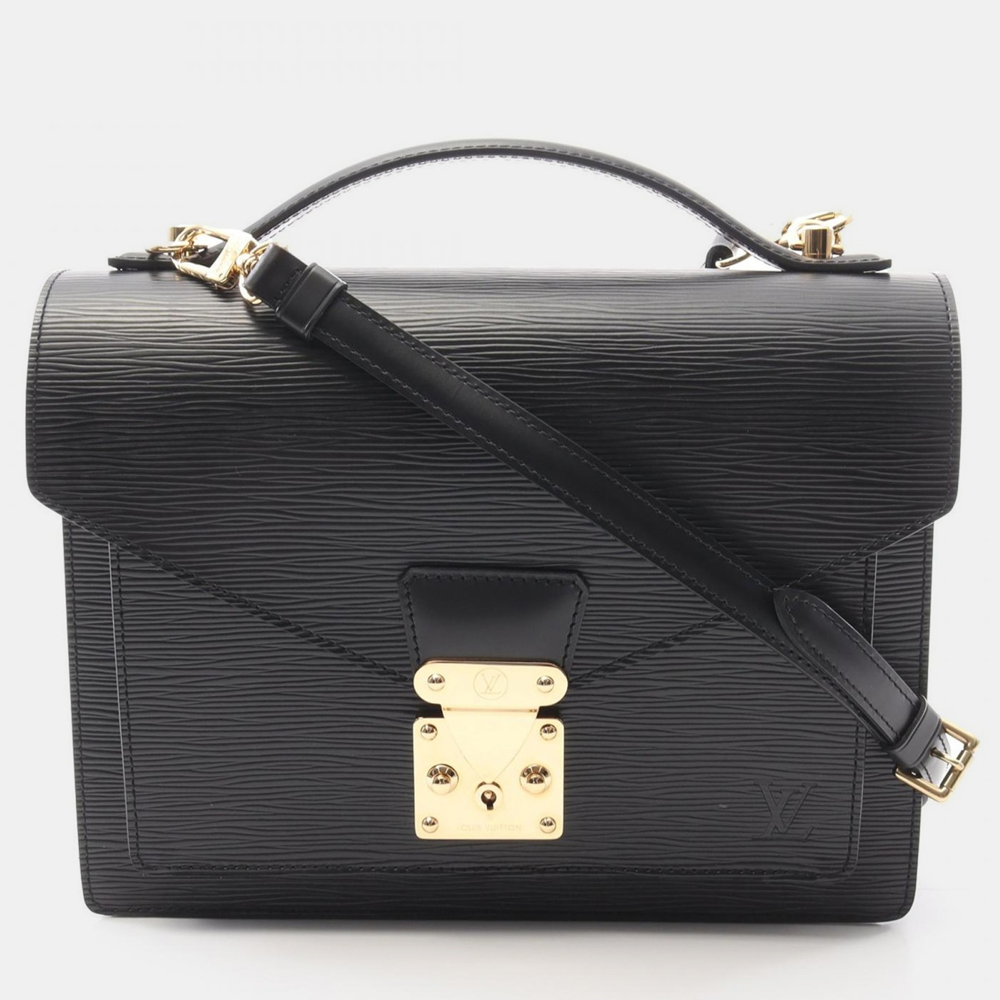

Louis Vuitton Monceau Black Epi Leather Shoulder Bag