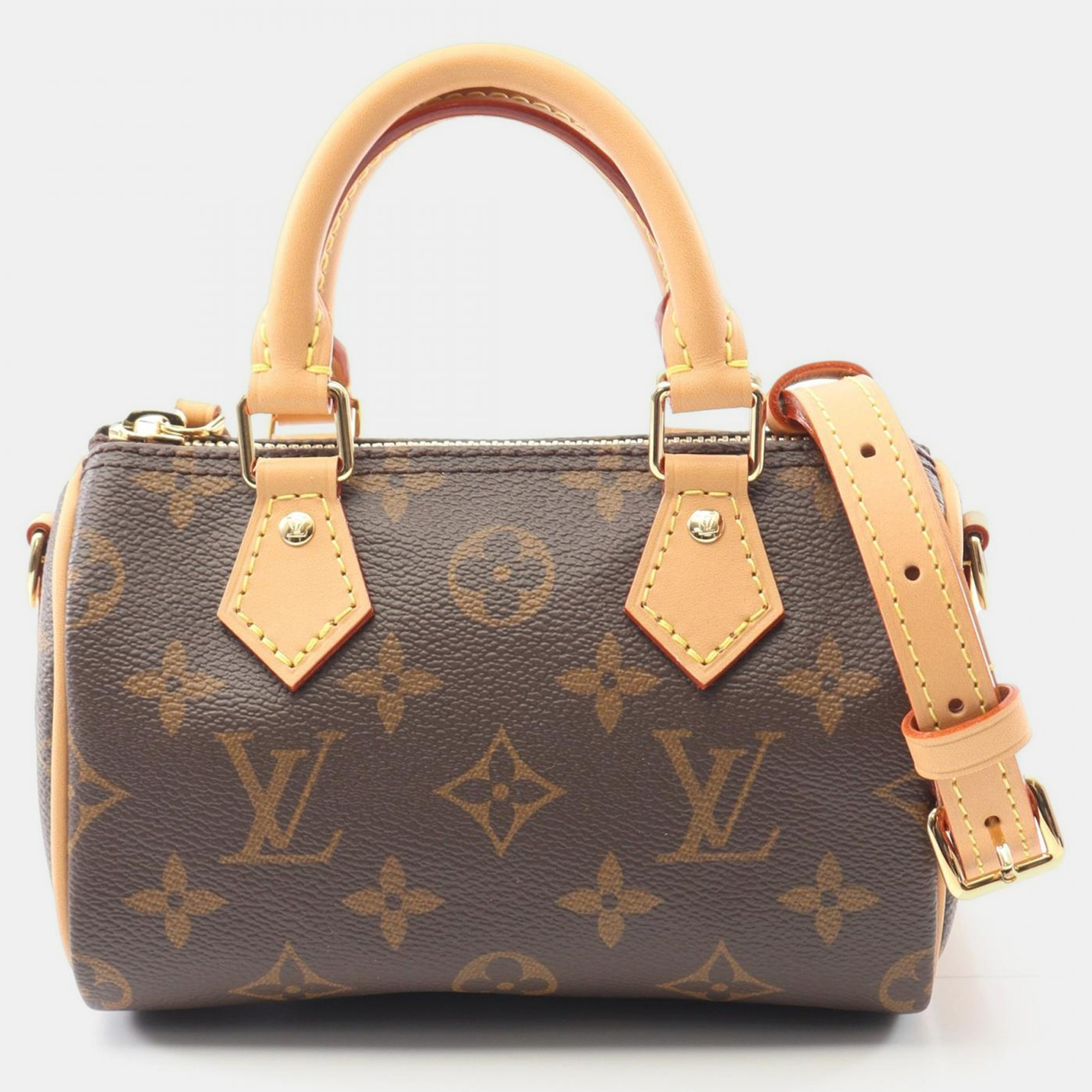 

Louis Vuitton Speedy Nano Brown Monogram Canvas Handbag