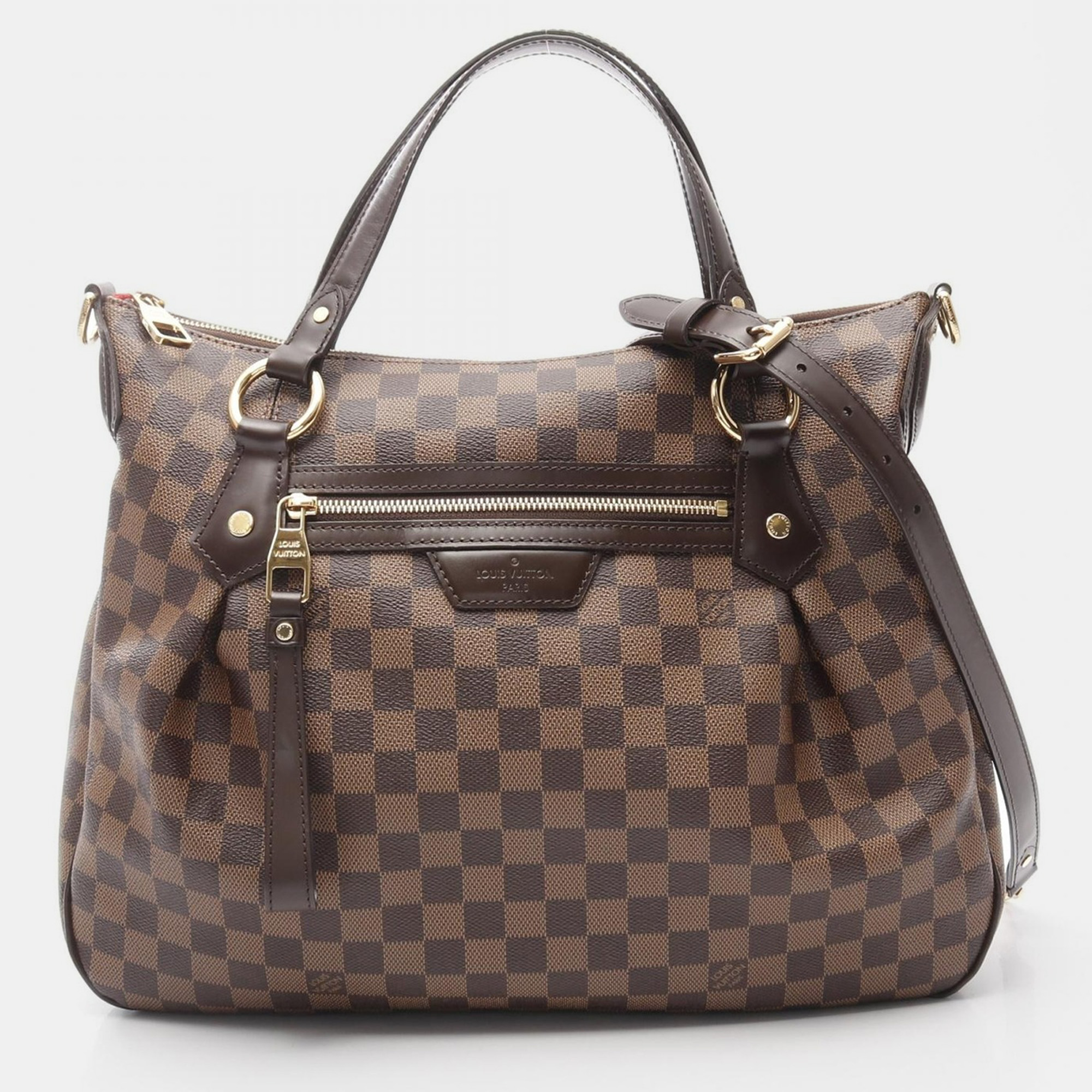 

Louis Vuitton Evora MM Damier Ebene Canvas Leather Shoulder Bag, Brown