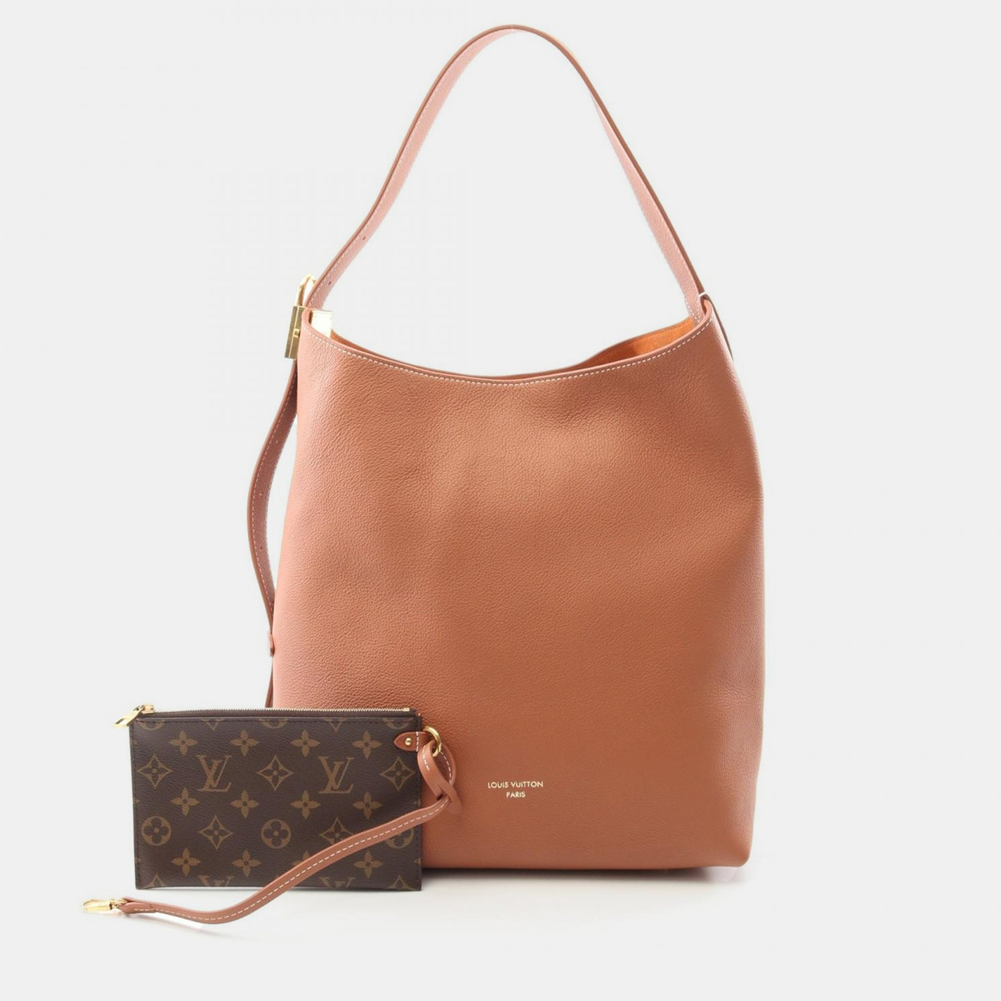 

Louis Vuitton Low Key Hobo MM Cognac Leather Shoulder Bag, Brown