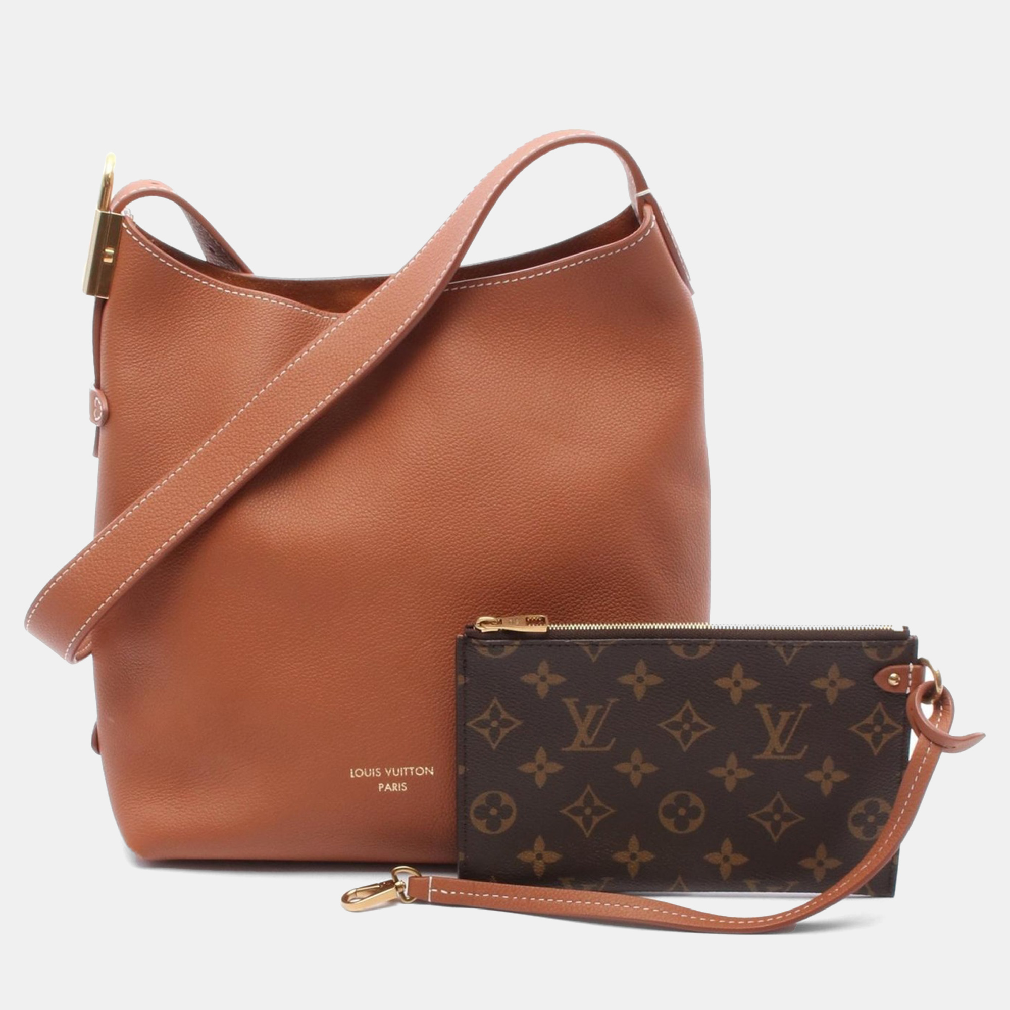 

Louis Vuitton Low Key Hobo PM Brown Cognac Leather Shoulder Bag