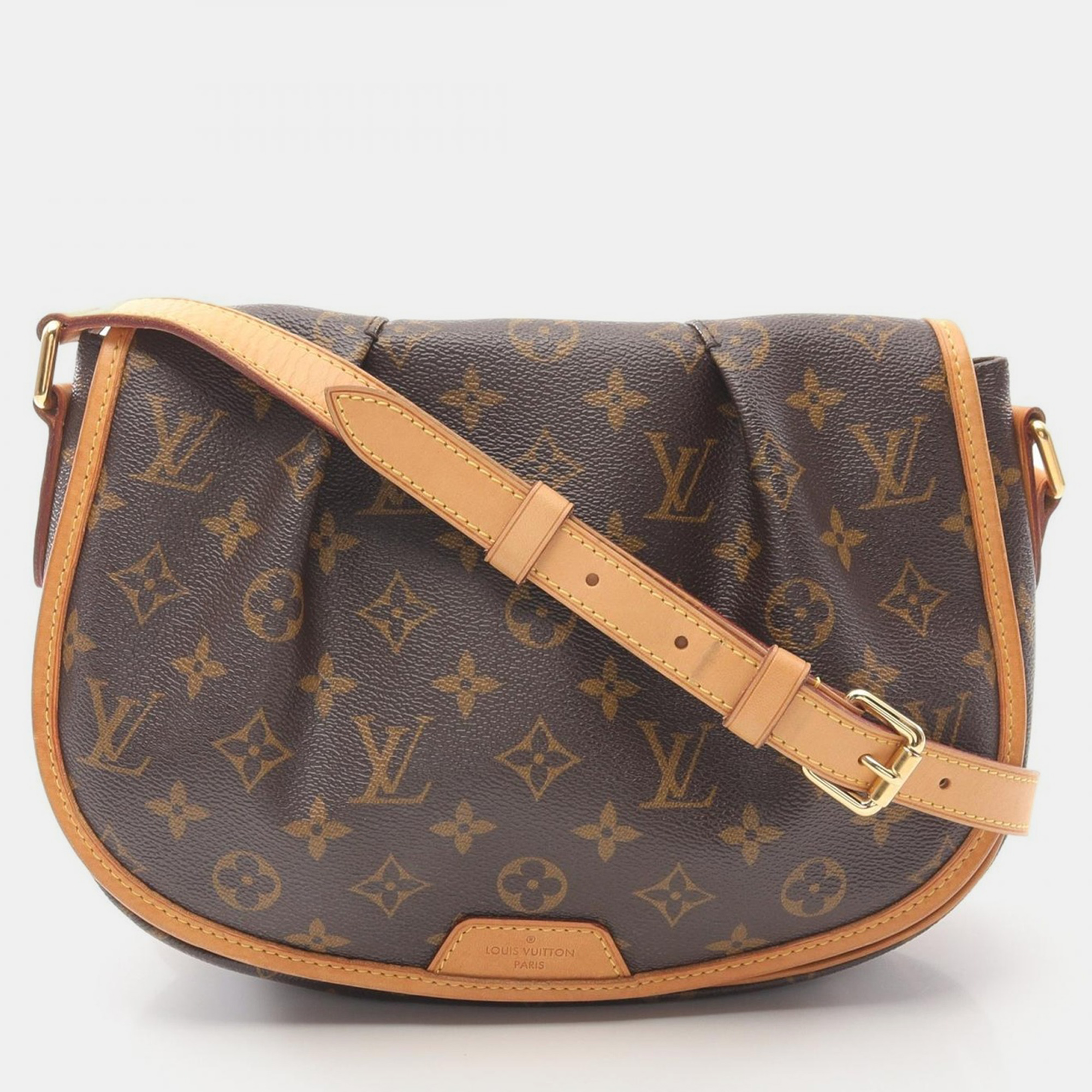 

Louis Vuitton Menilmontant Pm Shoulder Crossbody Bag Monogram Leather, Brown