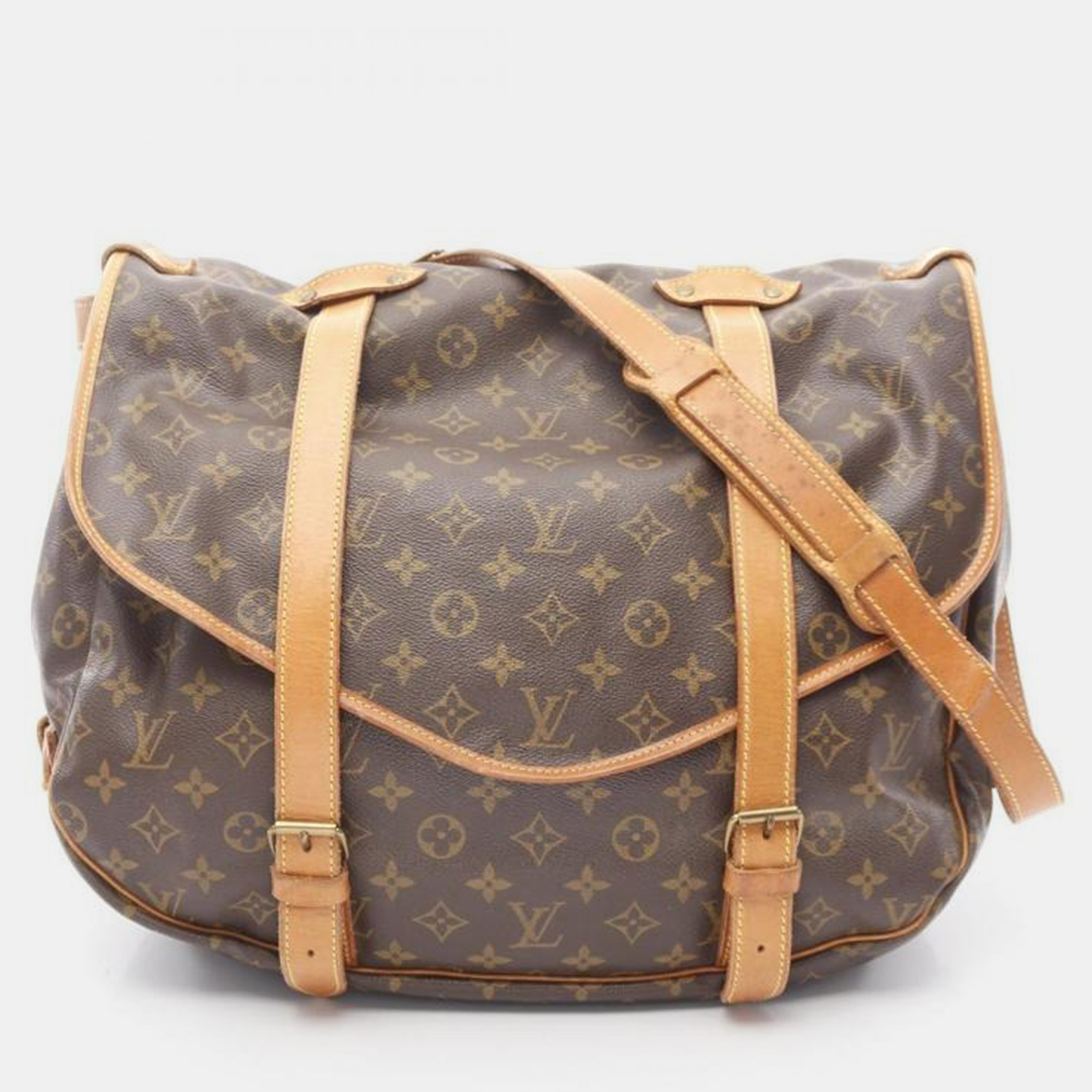 

Louis Vuitton Saumur 43 Brown Monogram Canvas Shoulder Bag
