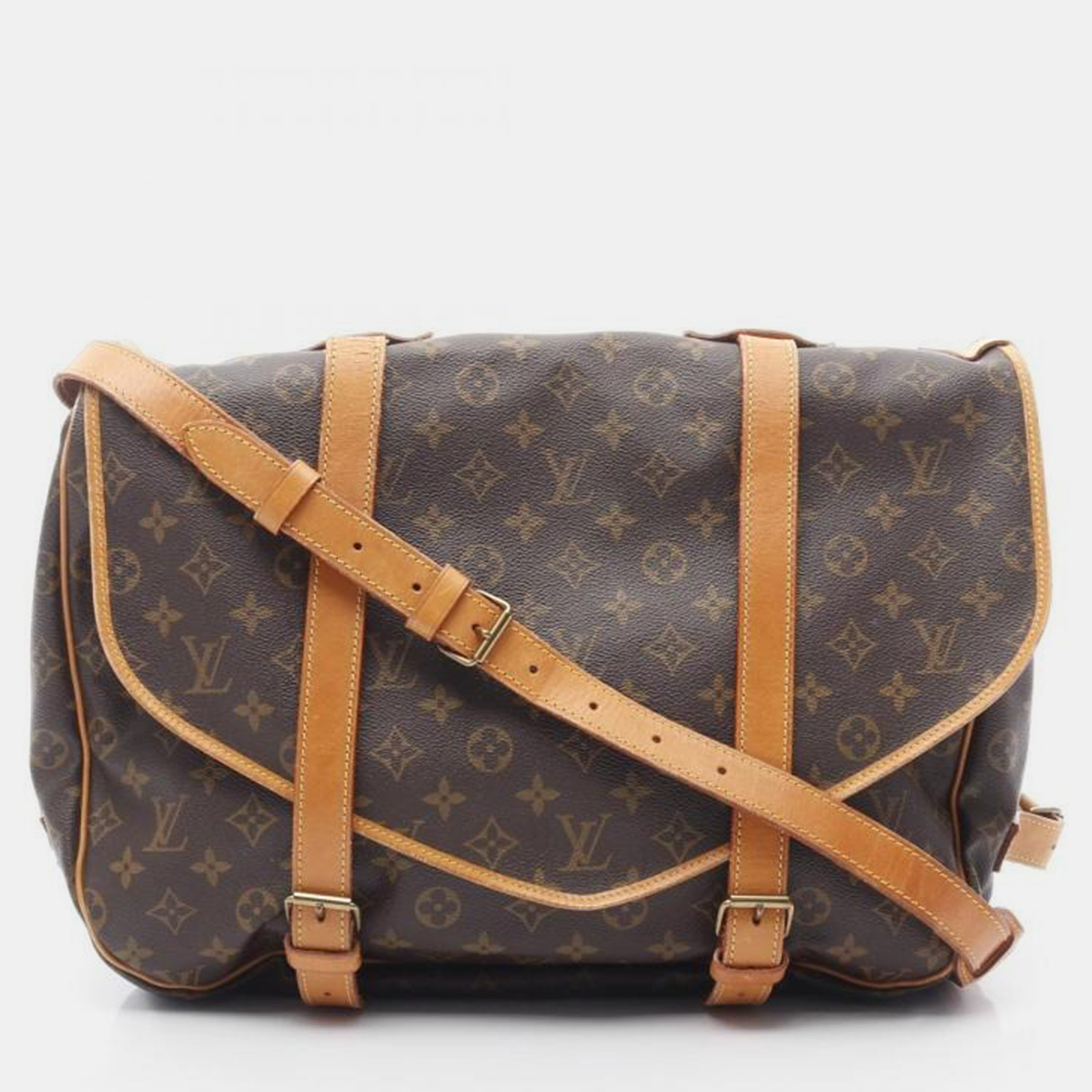 

Louis Vuitton Saumur 43 Brown Monogram Canvas Shoulder Bag