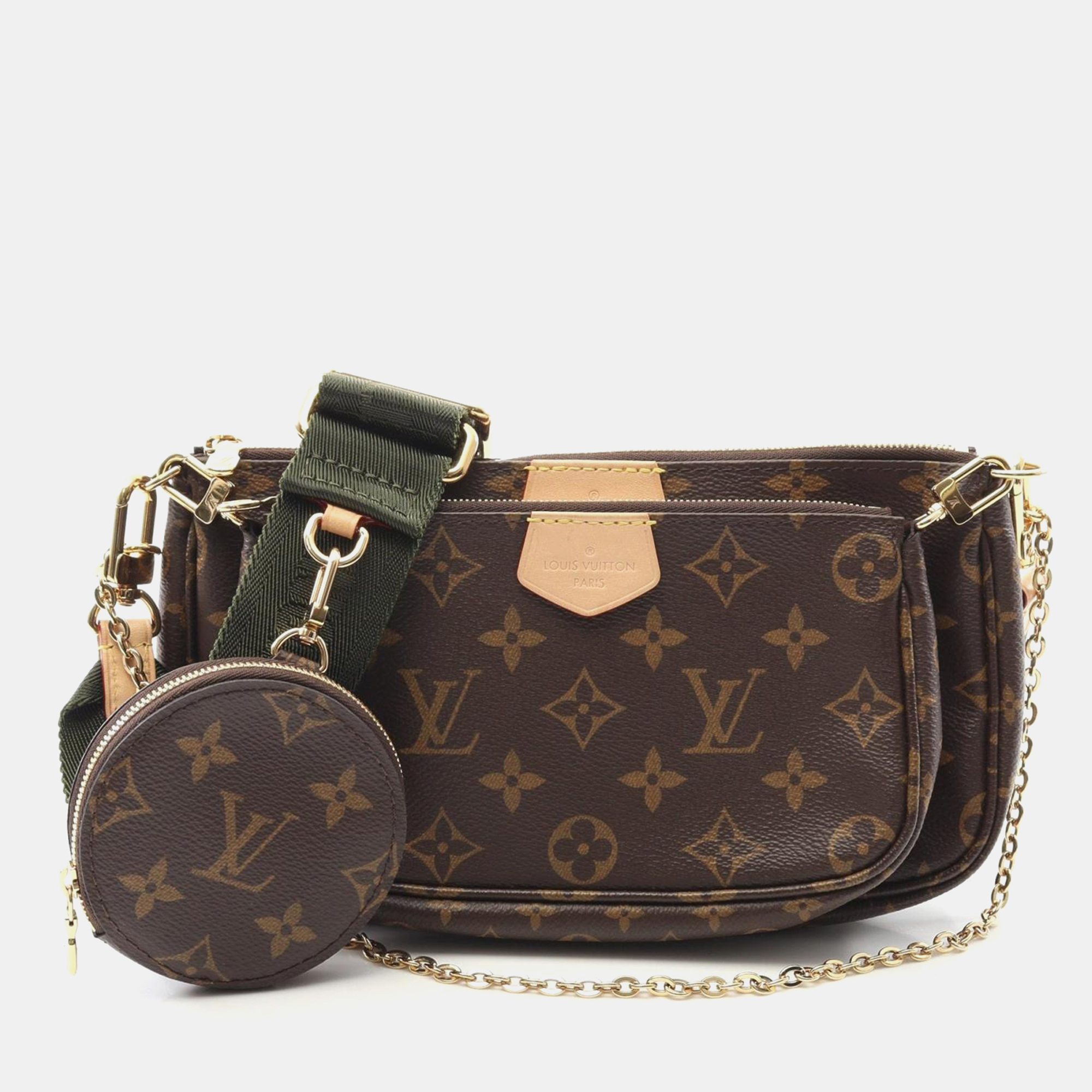 

Louis Vuitton Multi Pochette Accessoires Brown Monogram Canvas Chain Shoulder Bag