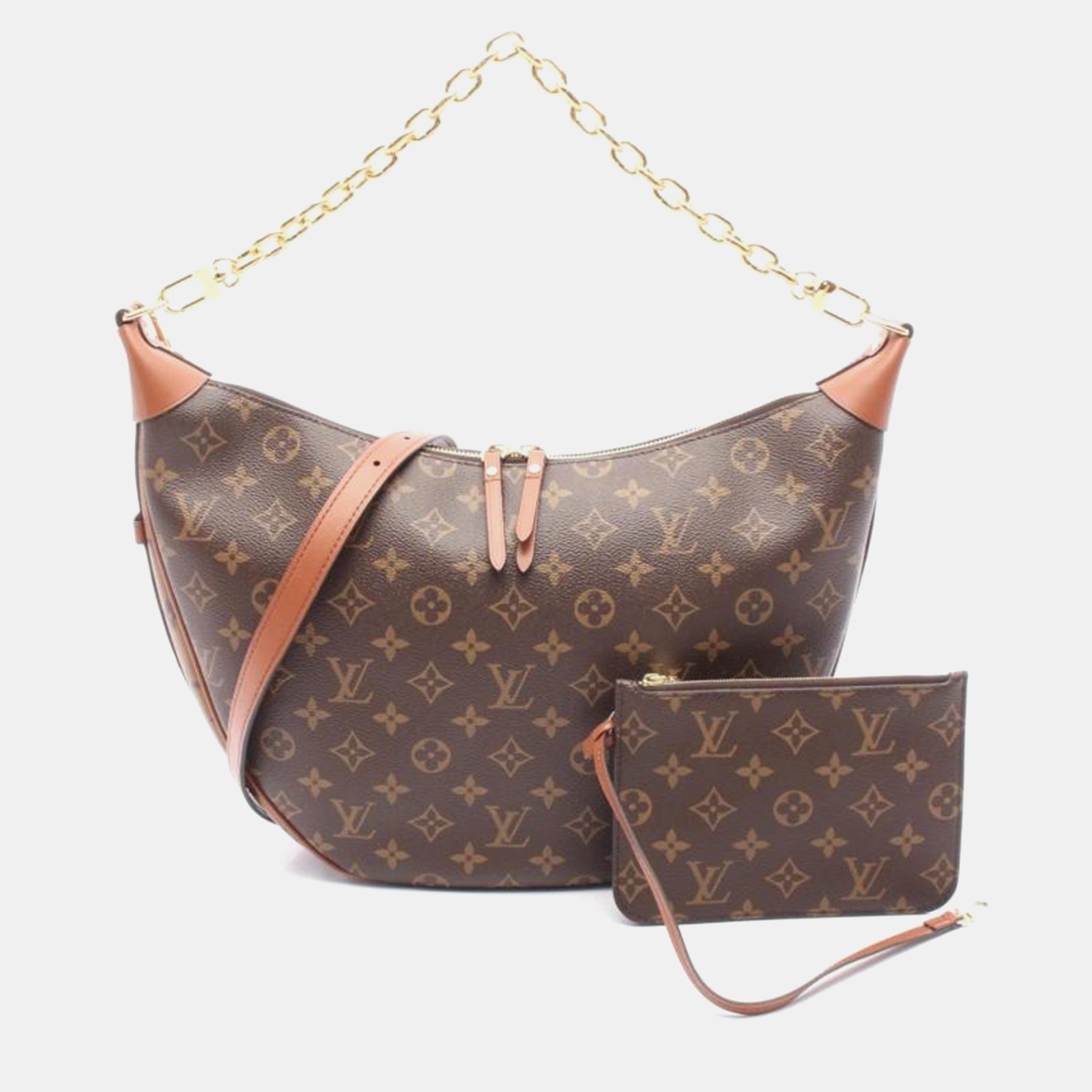 

Louis Vuitton Loop Monogram Canvas Shoulder Bag, Brown