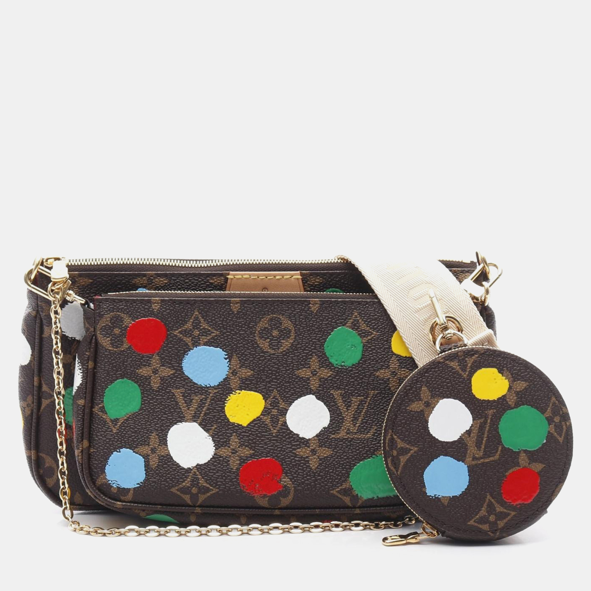 

Louis Vuitton x YK Multi Pochette Accessories Monogram Canvas Shoulder Bag, Brown